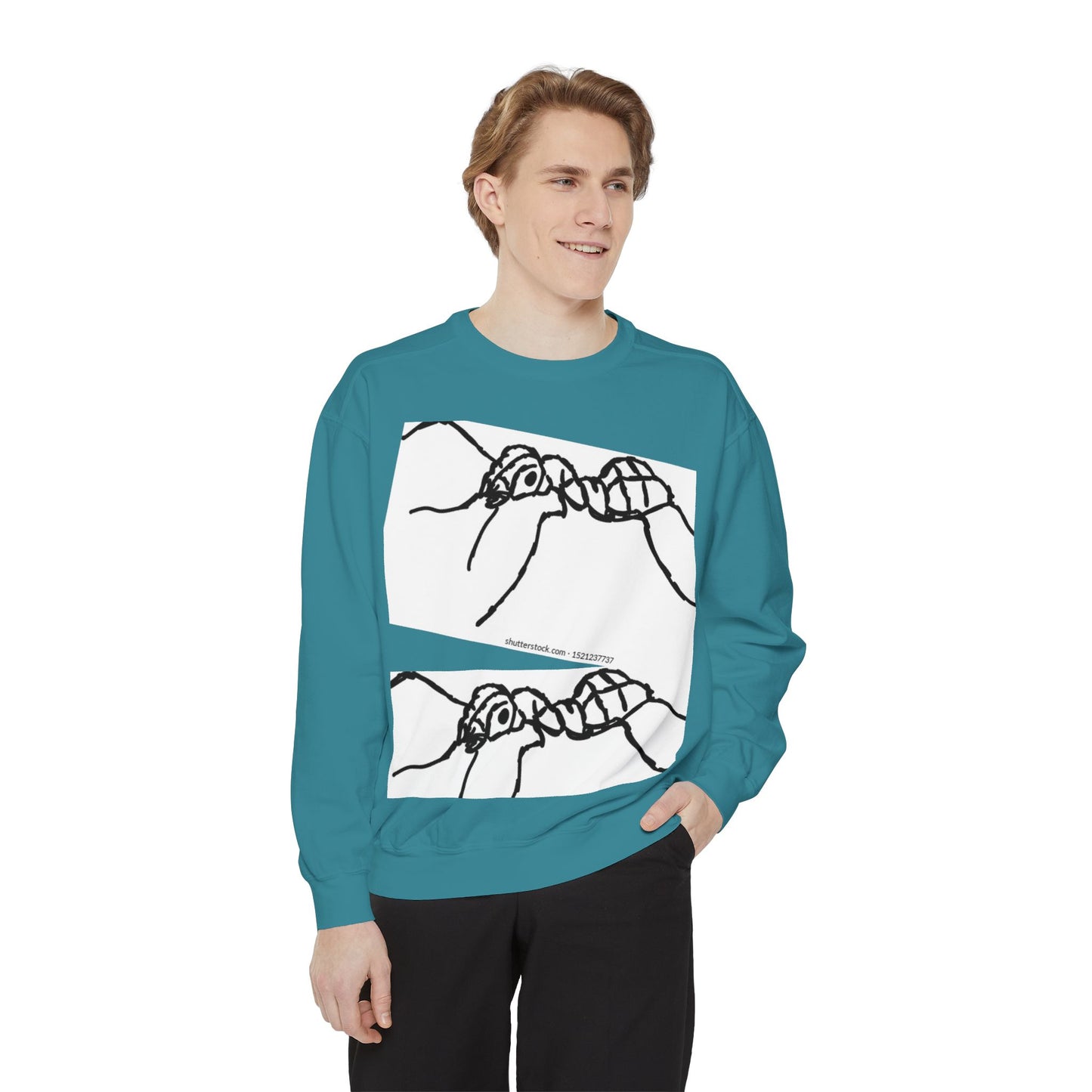 Ant-Inspired Unisex Garment-Dyed Sweatshirt - Unique Nature Lover Gift