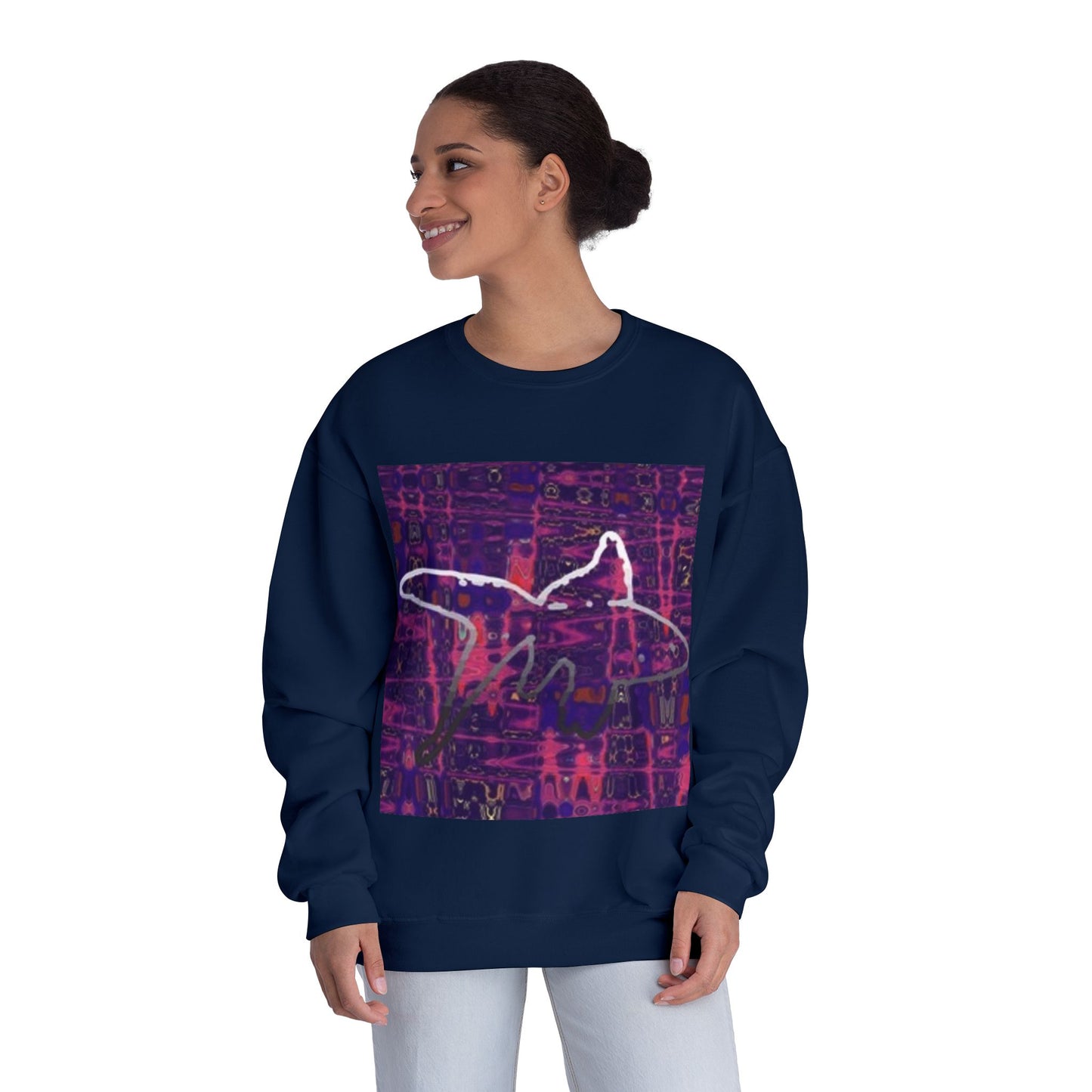 Artistic Crewneck Sweatshirt - Unisex Abstract Design for Cozy Comfort