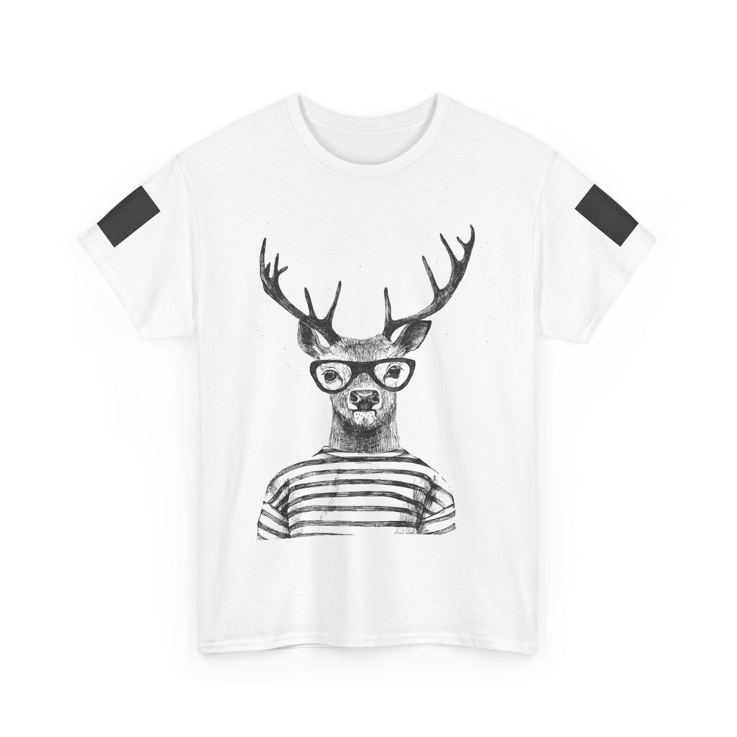 Cool Vintage Deer Graphic Unisex Heavy Cotton Tee
