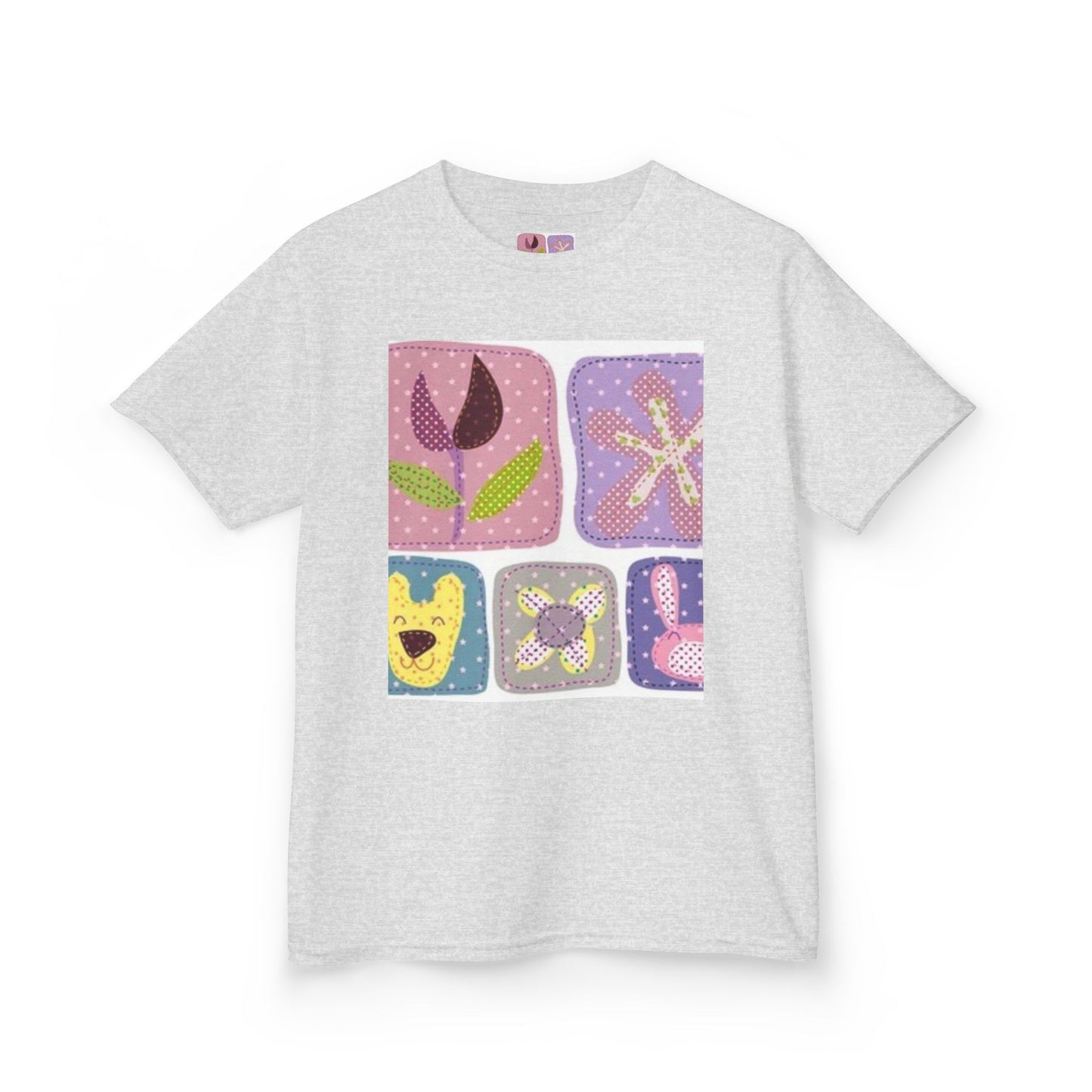 Colorful Kids’ Heavy Cotton™ Tee with Playful Patterns