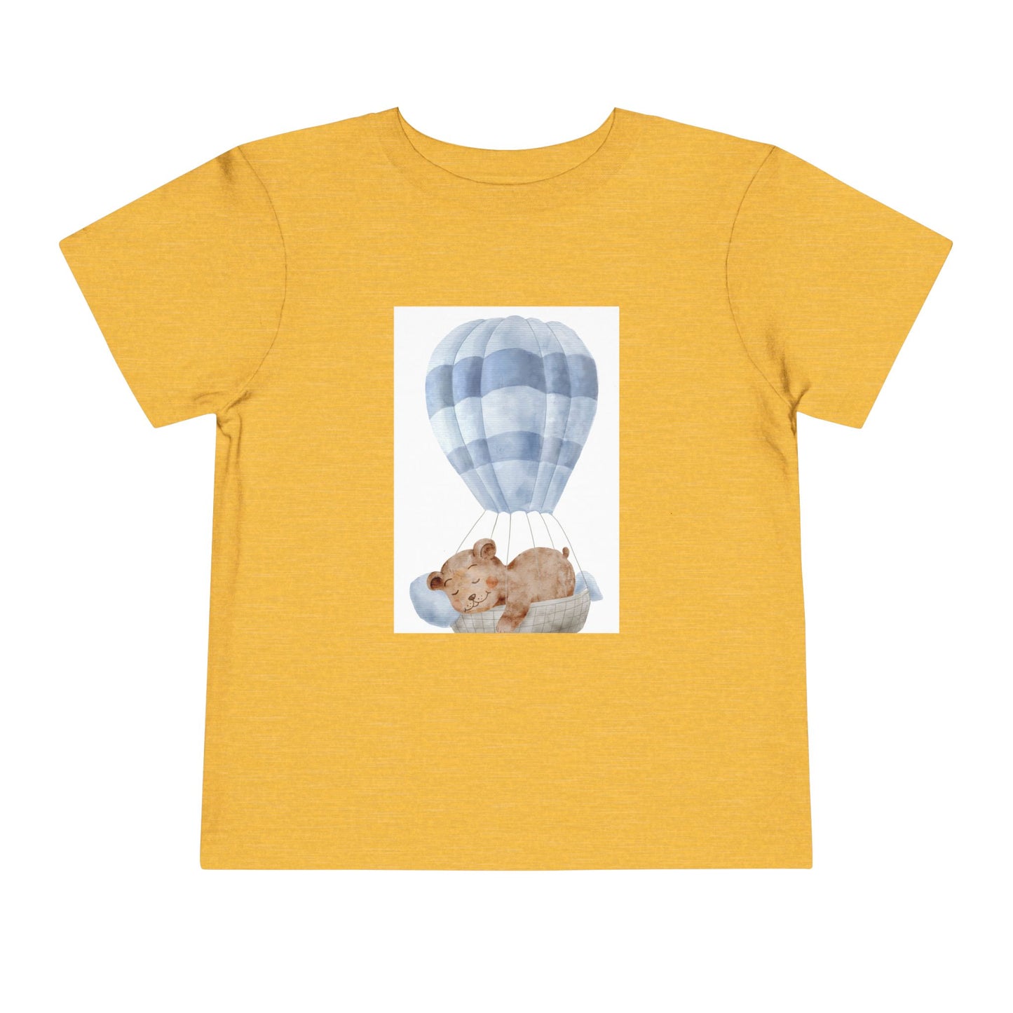 Cute Toddler Tee with Hot Air Balloon and Bear Design - Perfect for Playtime and Special Occasions