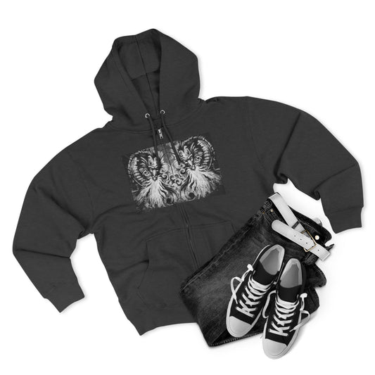 Colorful Artistic Unisex Zip Hoodie - Vibrant Design for Creative Souls