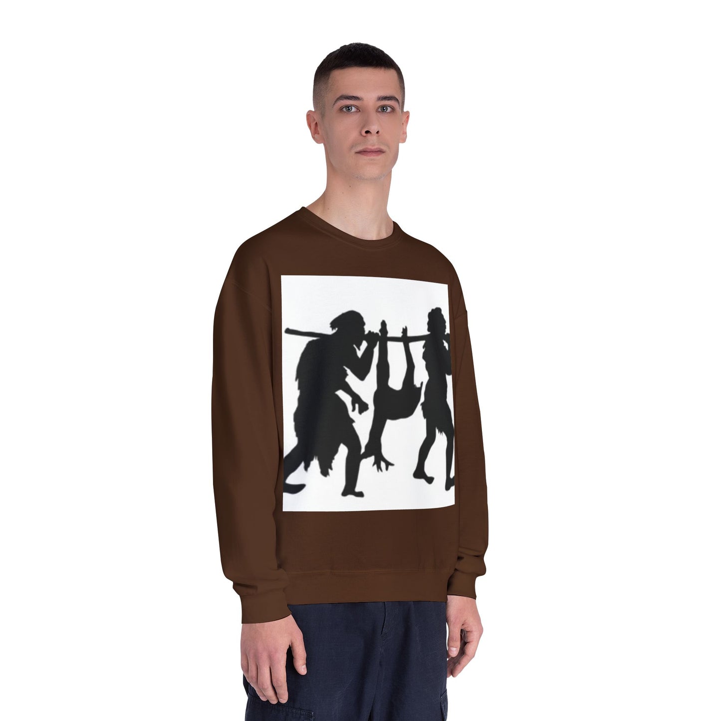 Caveman Humor Unisex Crewneck Sweatshirt - Fun Graphic Design