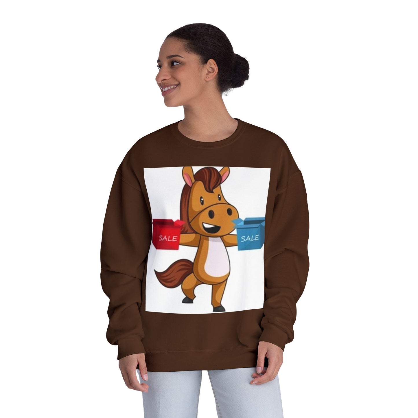 Funny Horse Sale Crewneck Sweatshirt | Unisex NuBlend®