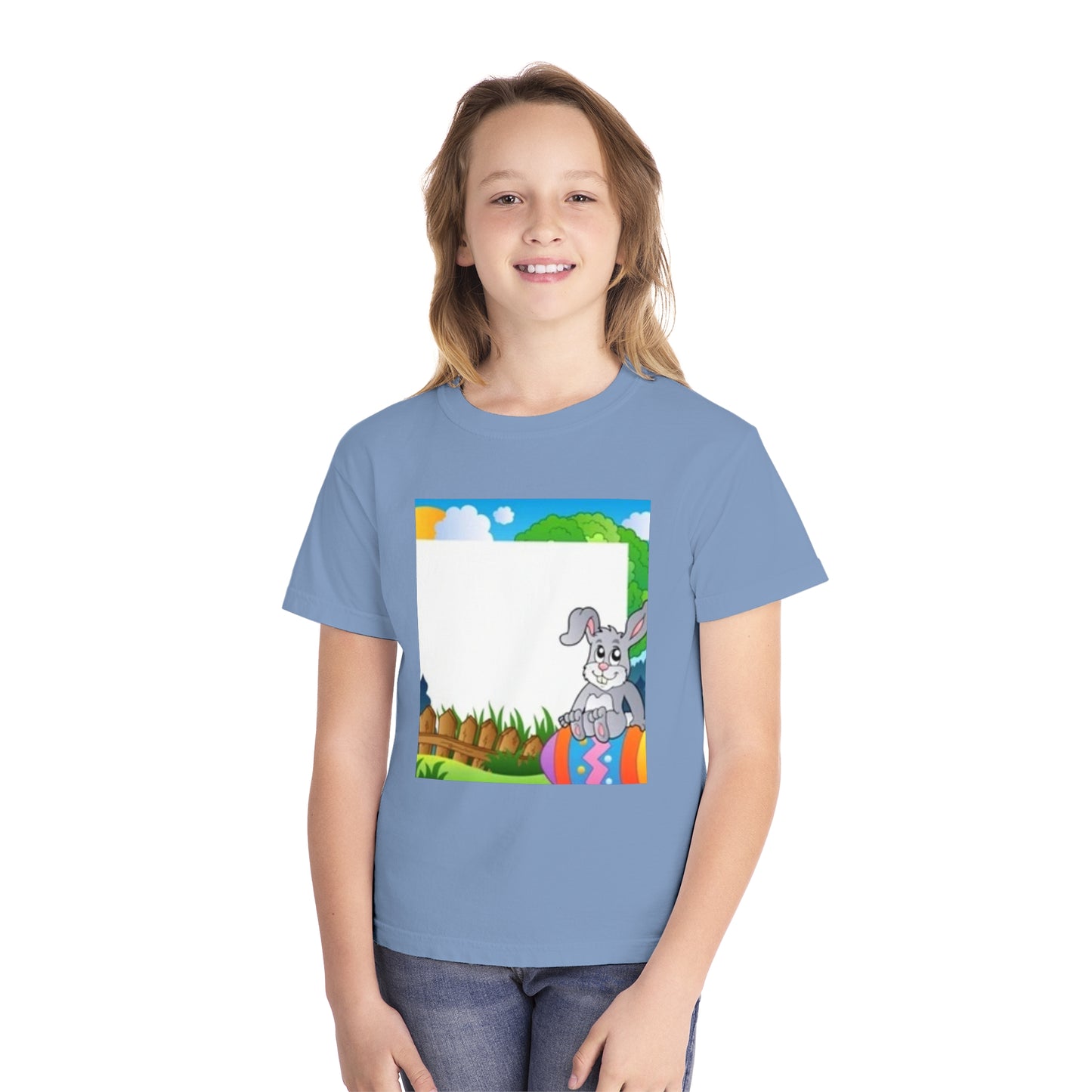 Adorable Bunny Youth Midweight Tee - Perfect for Easter Celebrations