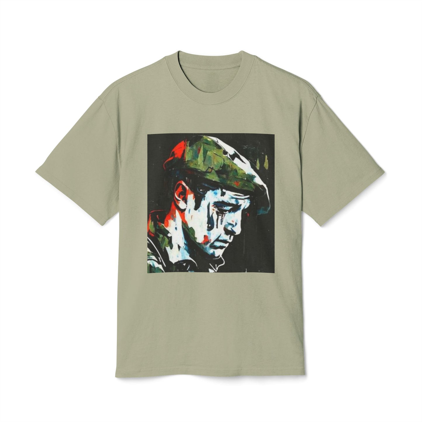 Vintage Military Graphic Tee | Unisex Heavy Faded T-Shirt