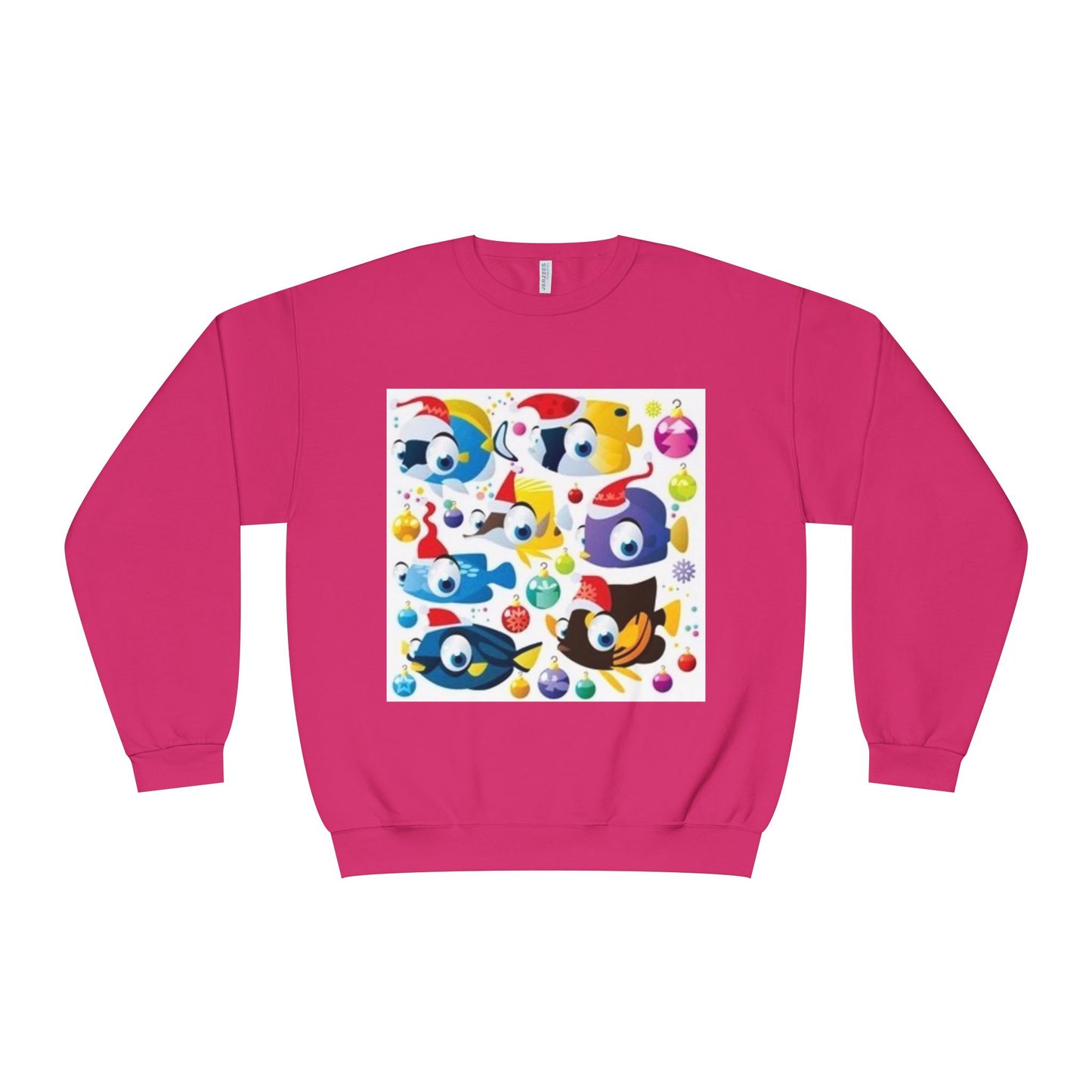 Whimsical Colorful Crewneck Sweatshirt – Fun Cartoon Design