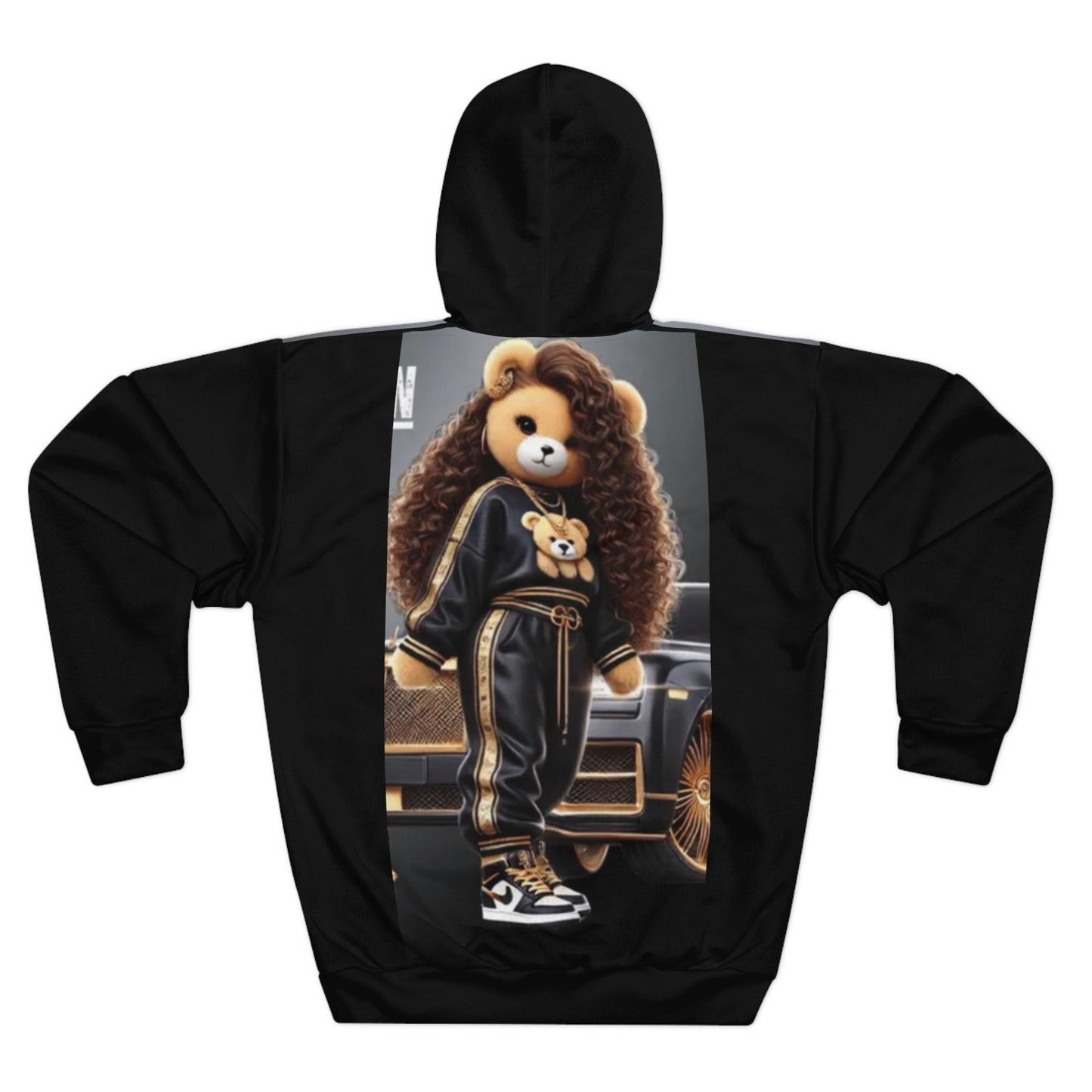 Trendy Bear Graphic Unisex Pullover Hoodie - Cozy Fashion for Trendsetters