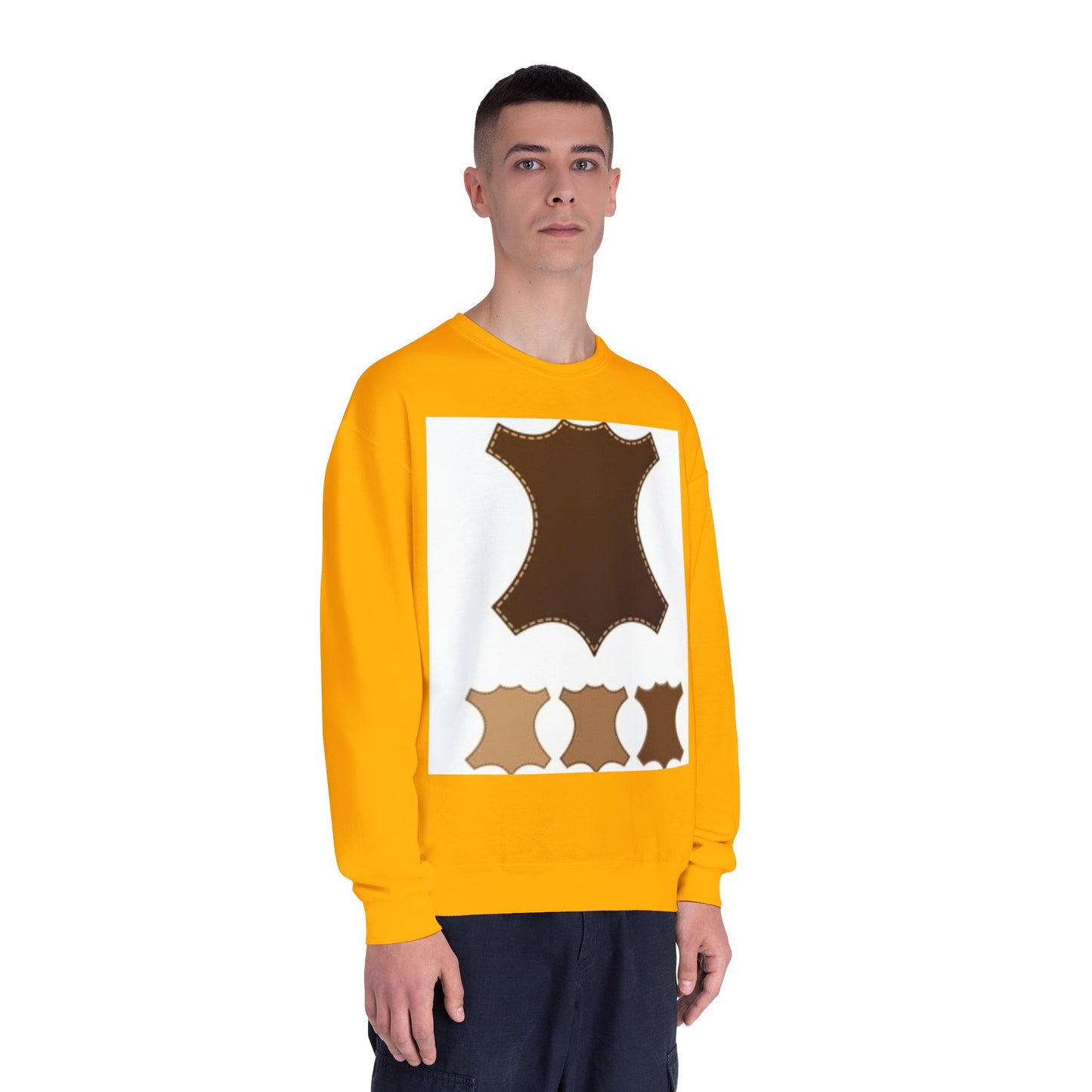 Artisan Leather Pattern Unisex Crewneck Sweatshirt