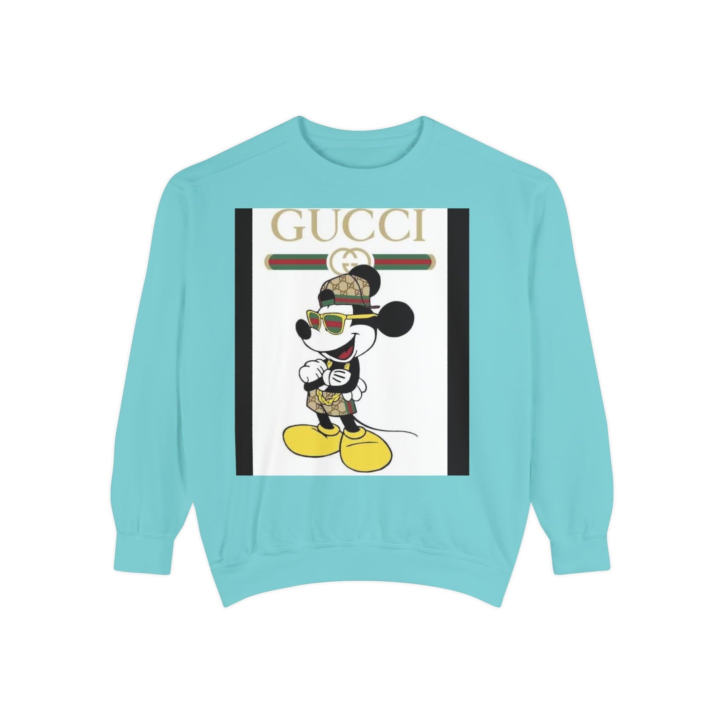 Mickey Mouse Gucci Streetwear Sweatshirt - Unisex Garment-Dyed