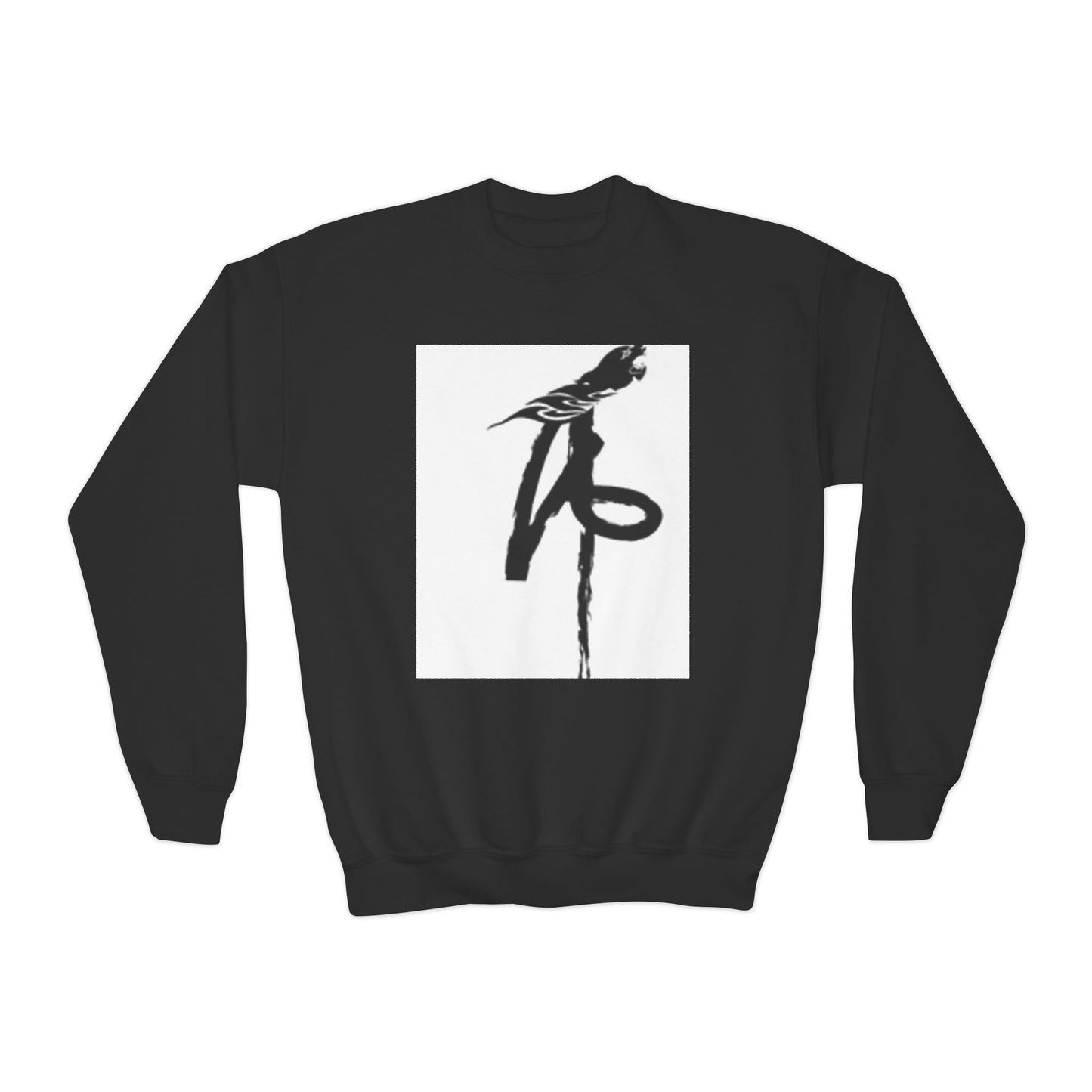 Youth Crewneck Sweatshirt with Parrot Design - Comfortable & Stylish for All Occasions