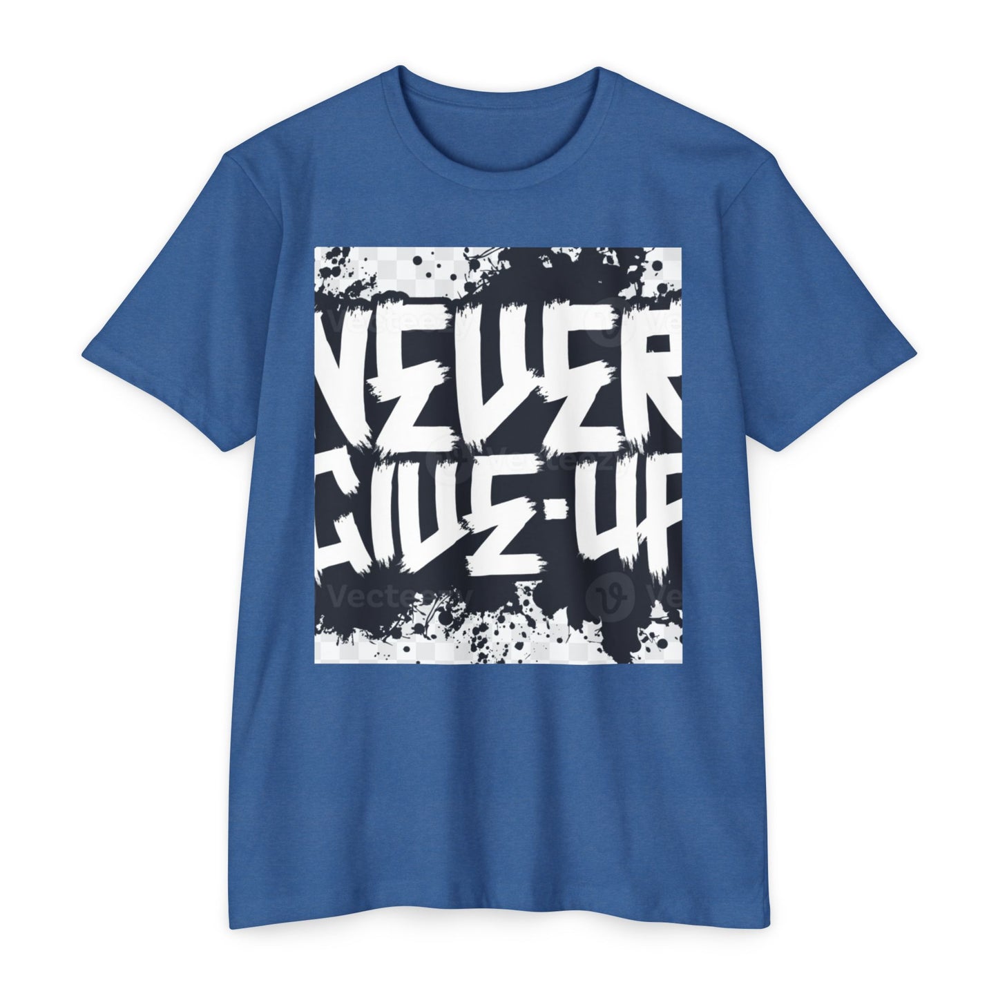 Unisex Motivational T-Shirt - "Never Give Up" Inspirational Tee