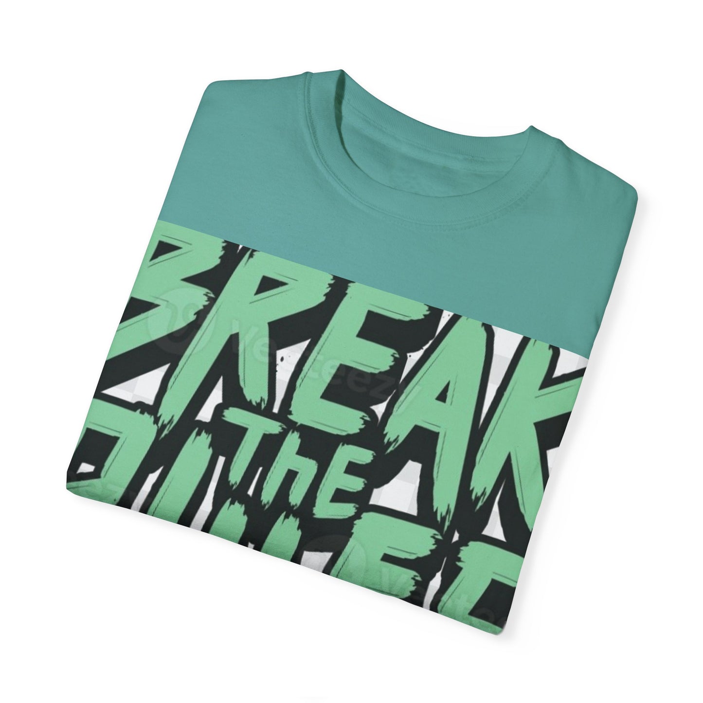 Unisex Garment-Dyed T-shirt - "Break the Rules" Graphic Tee for Creative Spirits