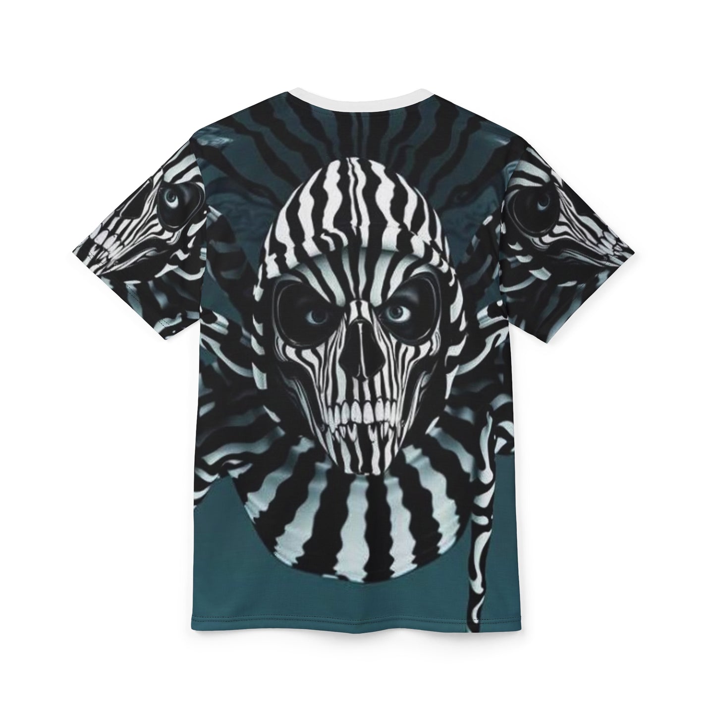 Gothic Skull Print Unisex Tee - Edgy Fashion Statement for Halloween and Everyday Wear