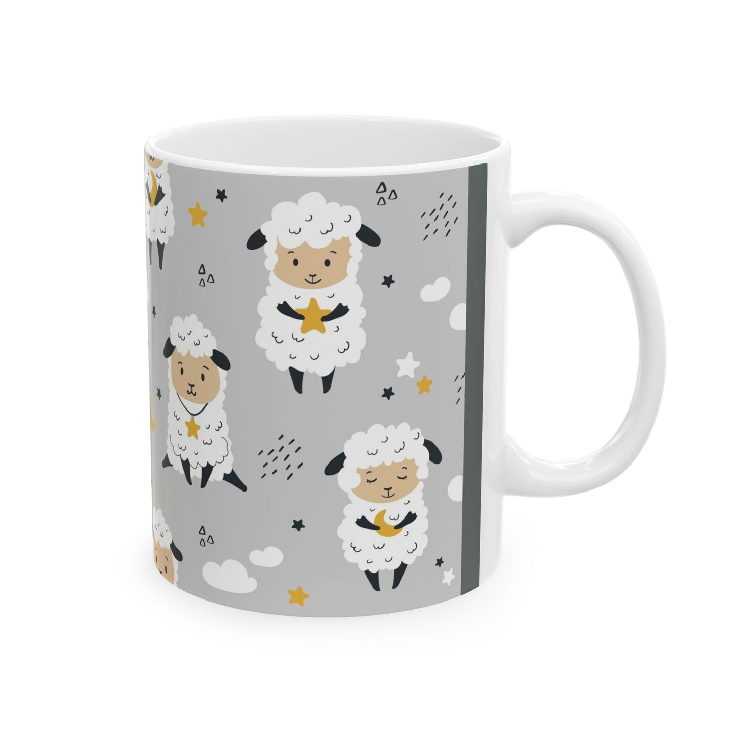 Cute Sheep 'Good Night' Ceramic Mug – Perfect for Sleepy Souls