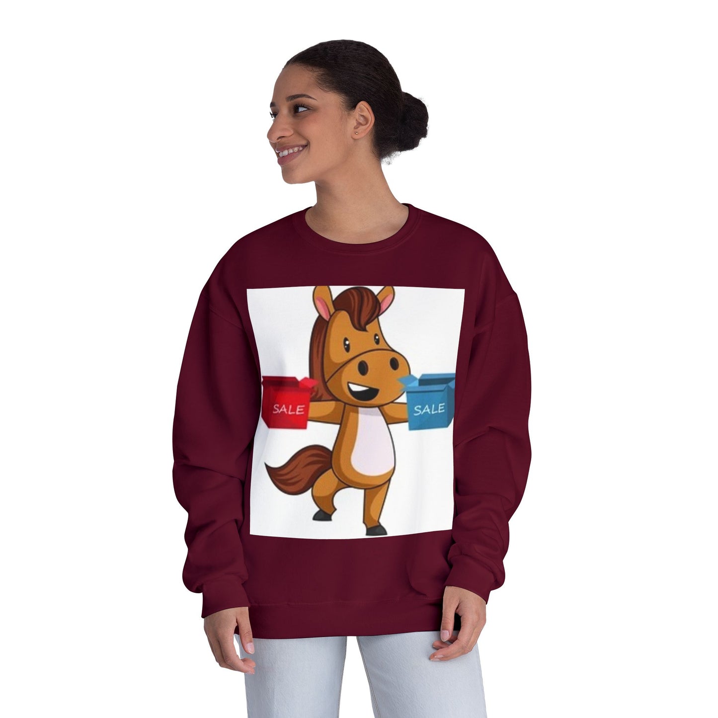 Funny Horse Sale Crewneck Sweatshirt | Unisex NuBlend®