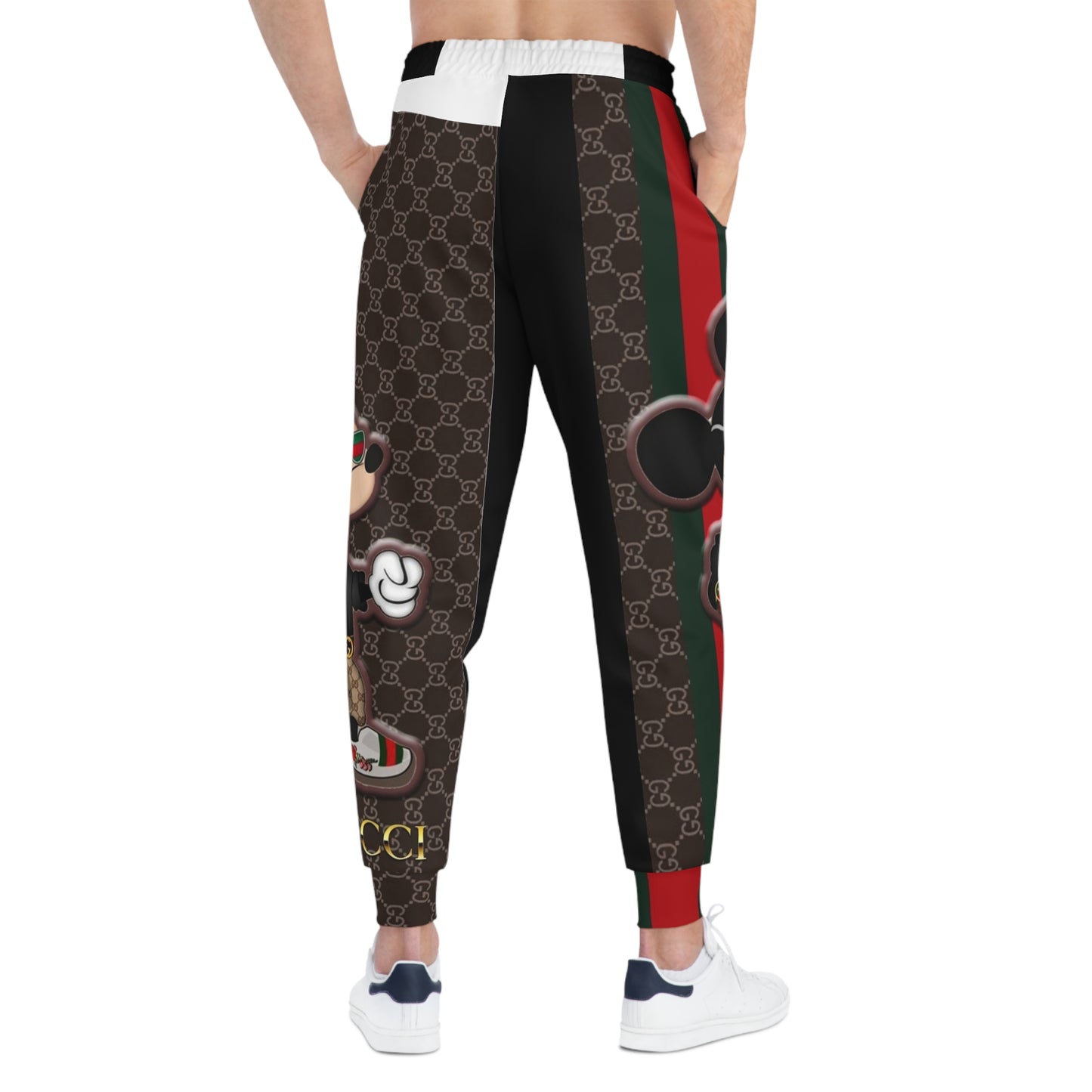 Gucci-Inspired Athletic Joggers - Trendy Sportswear for Fashion Enthusiasts