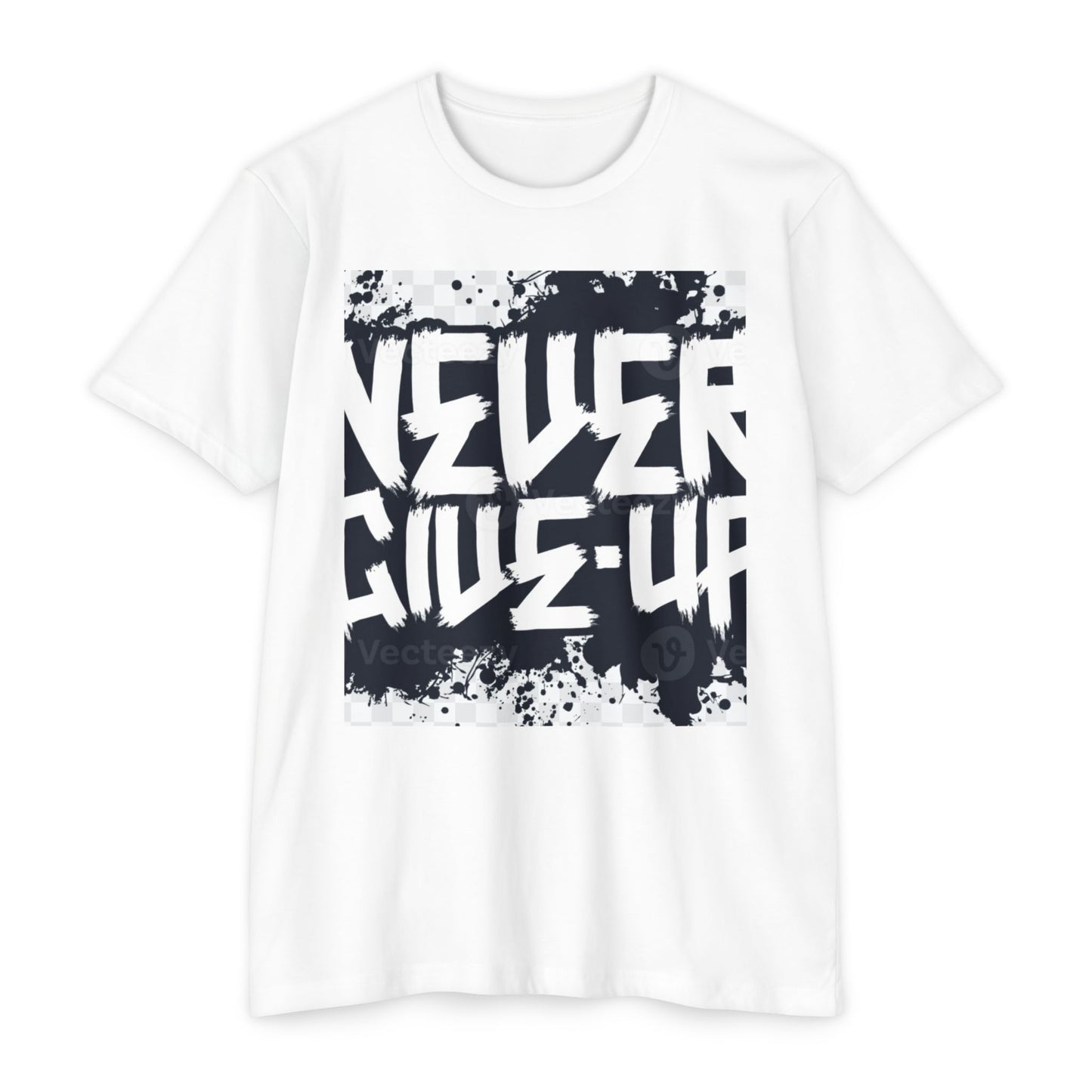 Unisex Motivational T-Shirt - "Never Give Up" Inspirational Tee