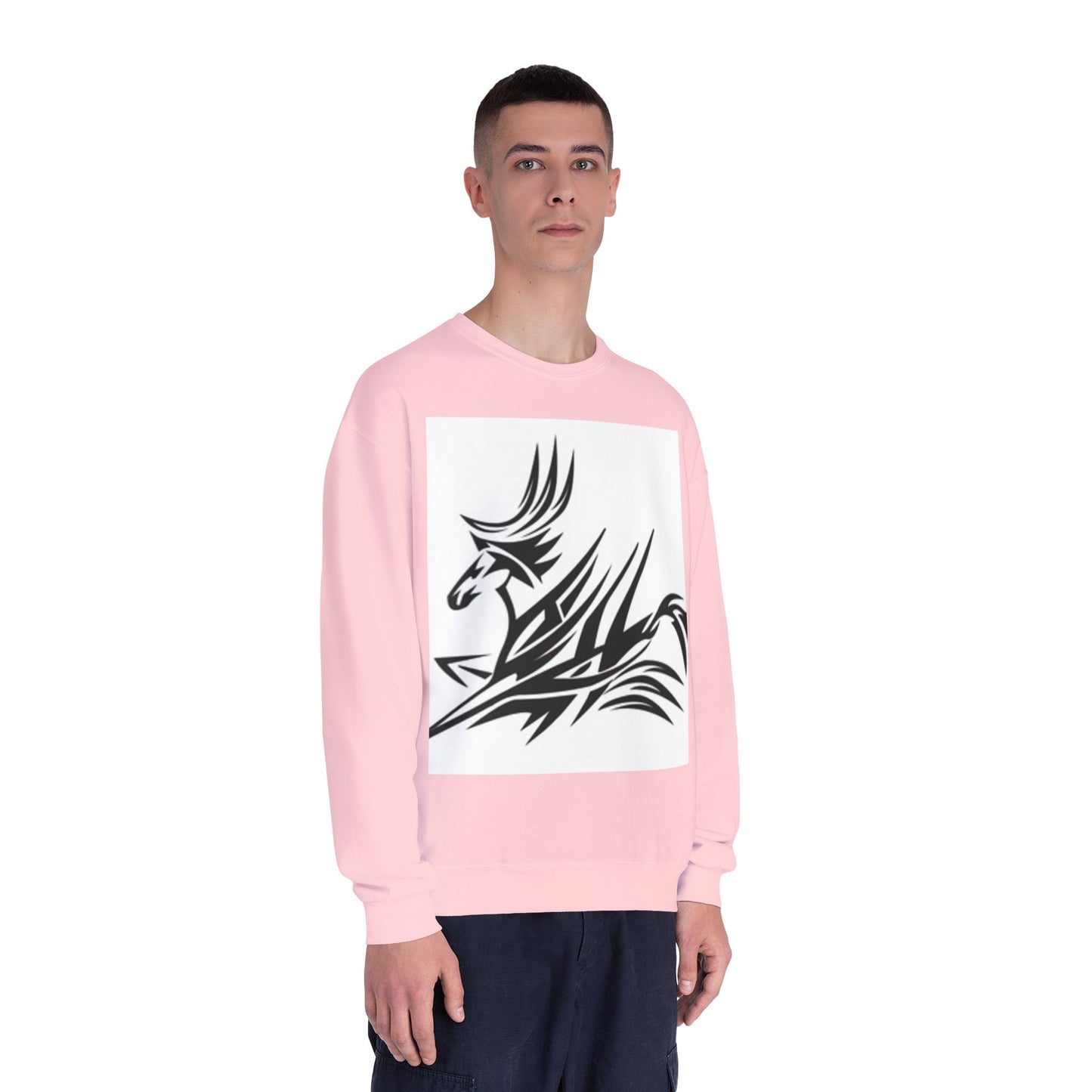 Trendy Tribal Design Unisex Crewneck Sweatshirt - Perfect for Casual Wear & Gifting