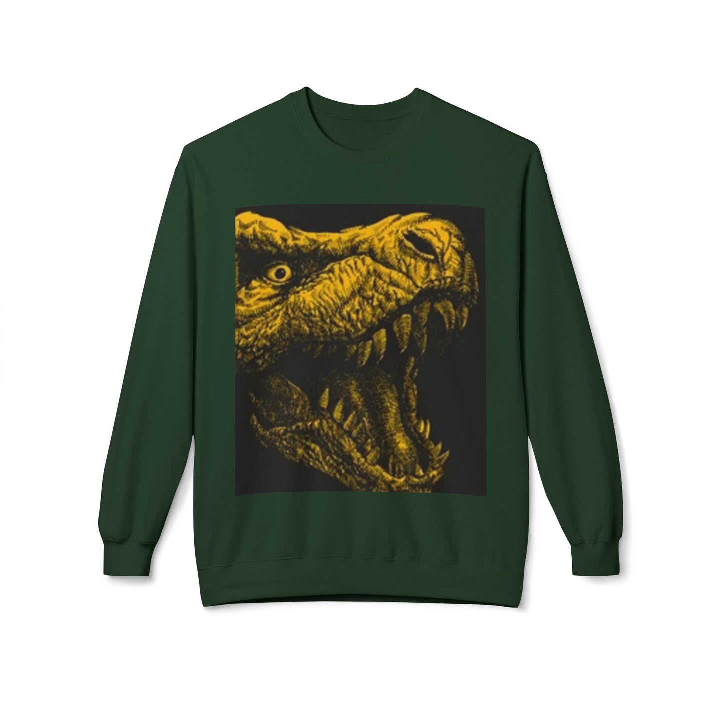 Unisex Dinosaur Graphic Sweatshirt - Cozy Midweight Crewneck