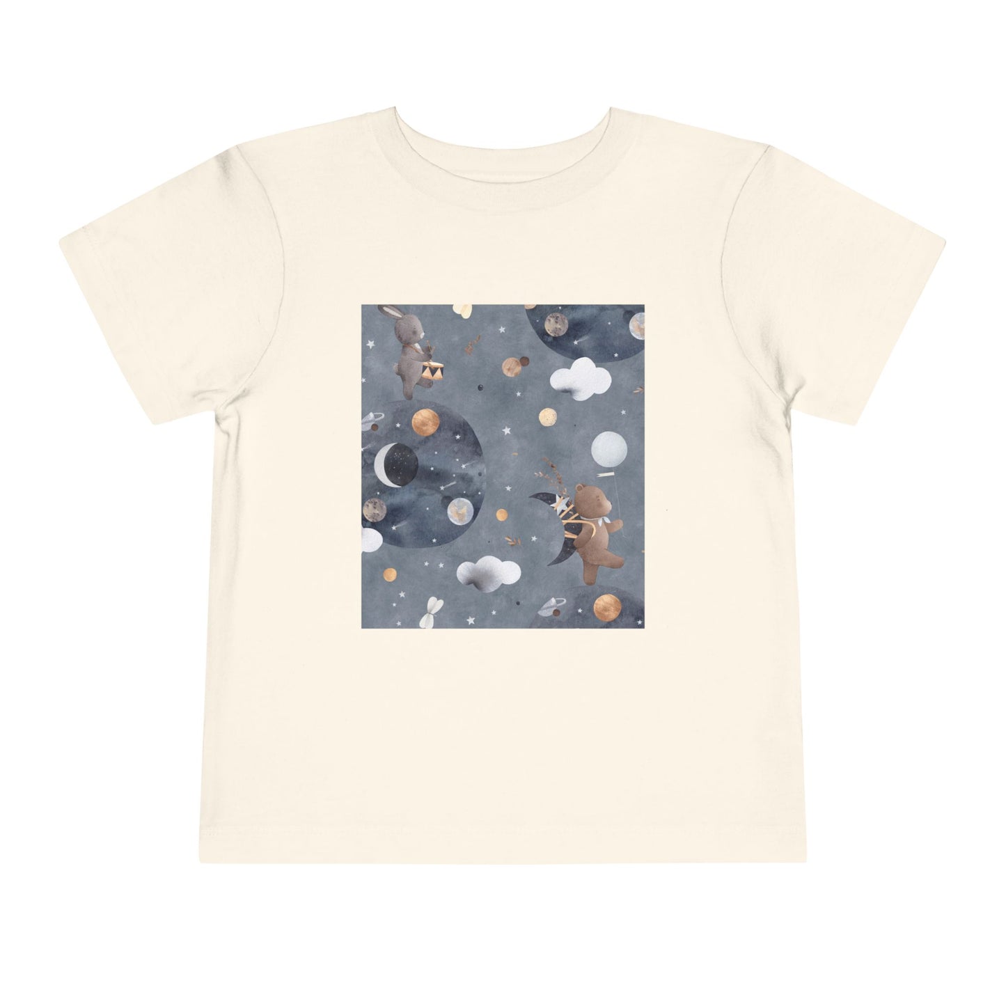 Cosmic Adventure Toddler Tee - Fun Space-Themed Short Sleeve Shirt for Kids