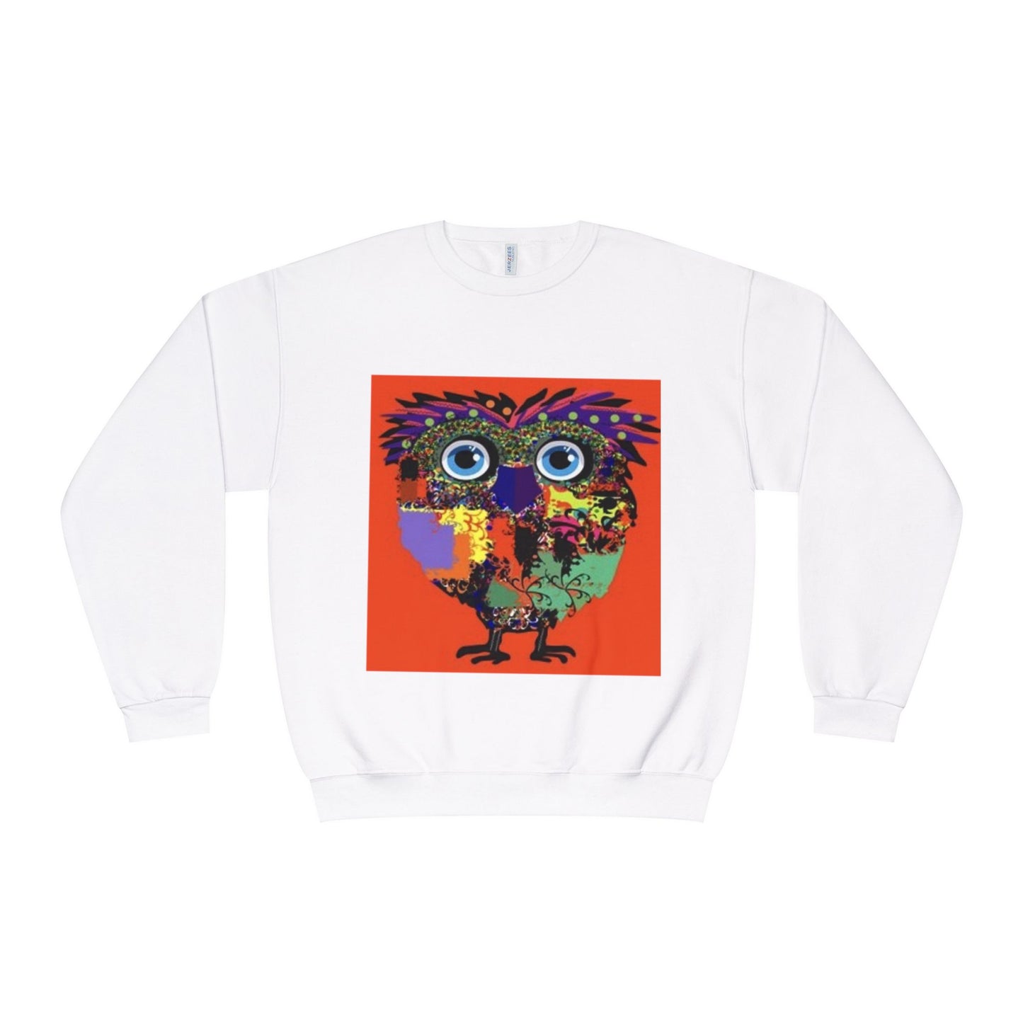Colorful Owl Graphic Unisex Crewneck Sweatshirt - Cozy & Fun Apparel