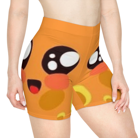 Cute Cartoon Biker Shorts for Women - Fun and Playful Summer Style