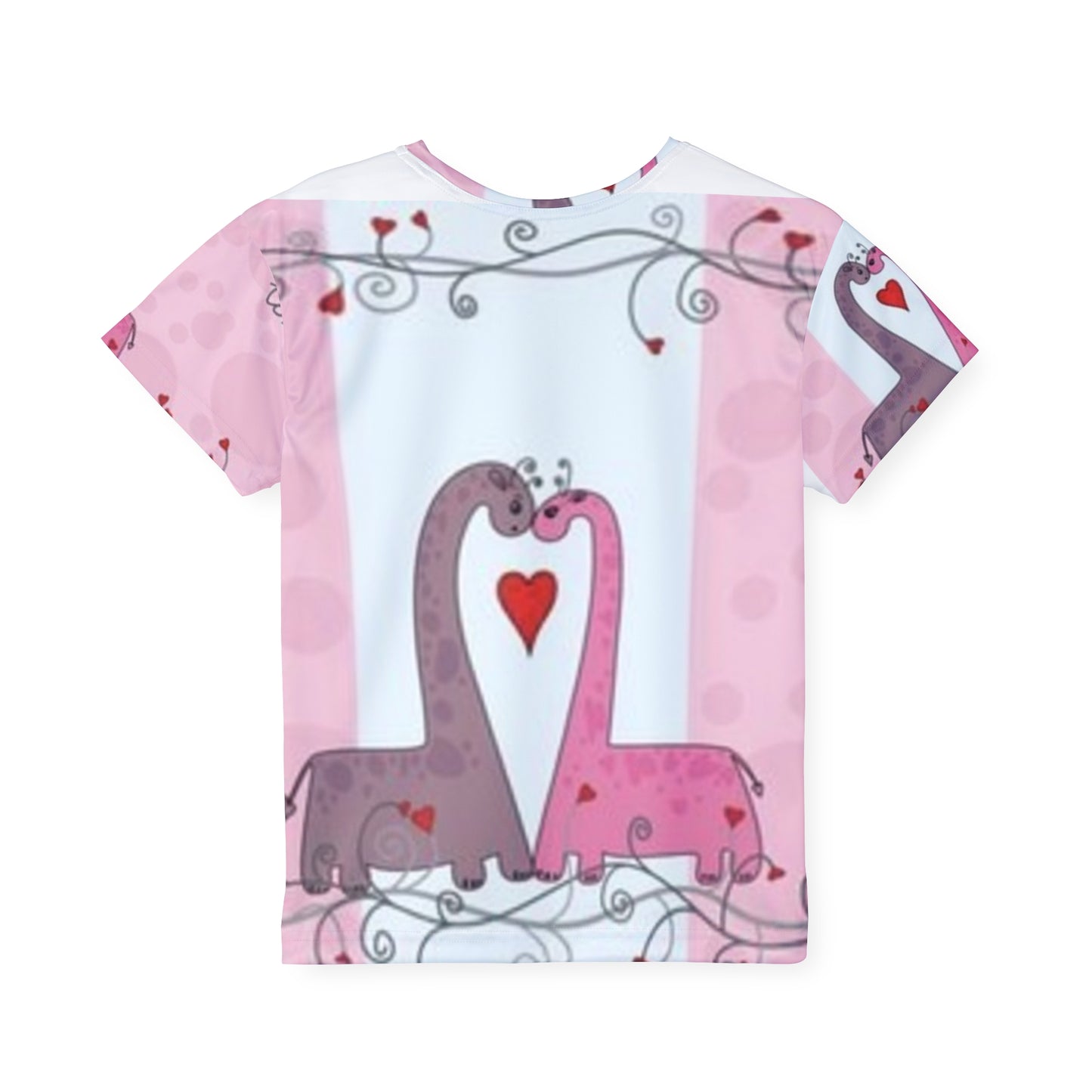 Kids Dinosaur Love T-Shirt - Cute Sports Jersey for Young Fans