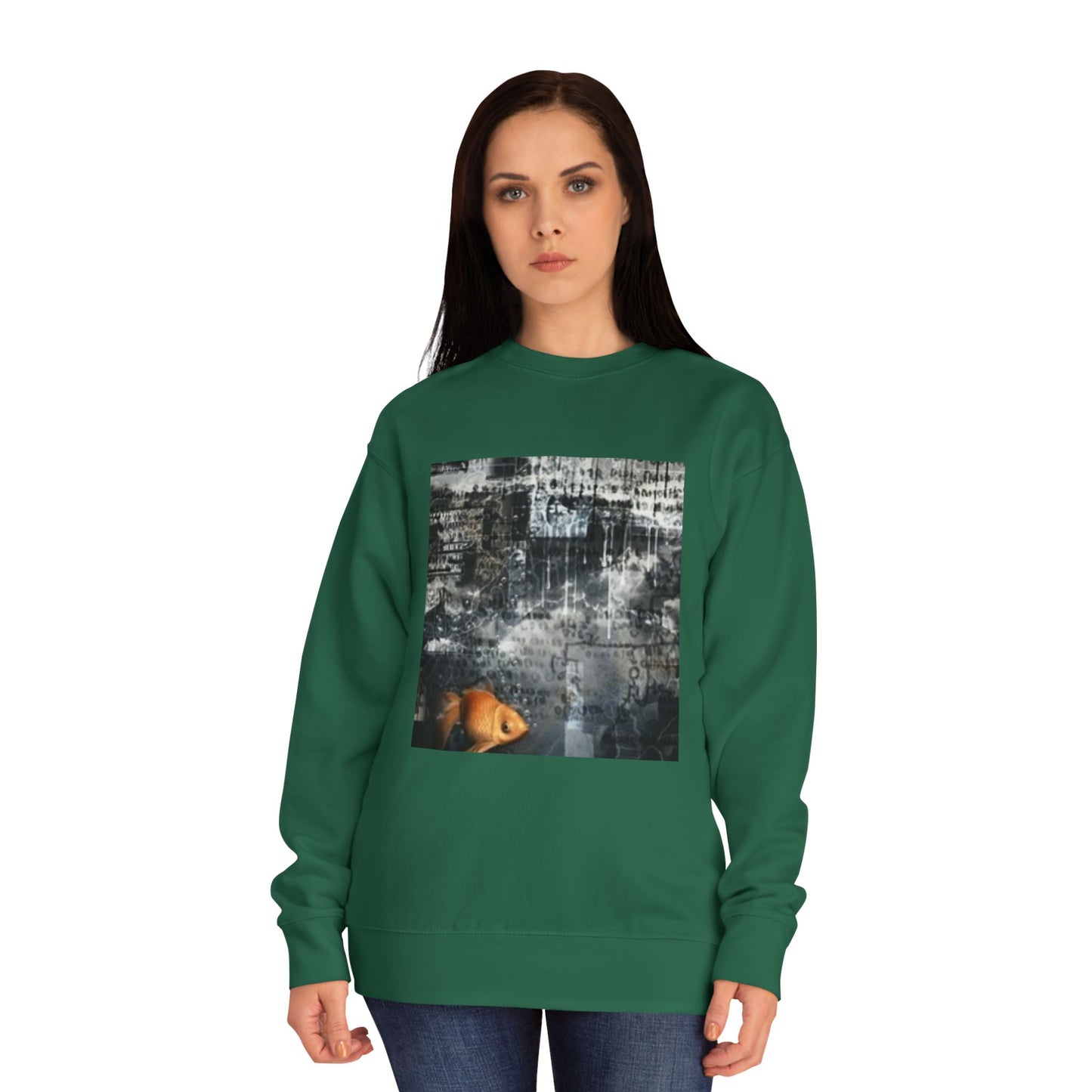 Roaring Lion Unisex Crew Sweatshirt - Bold Art for Animal Lovers