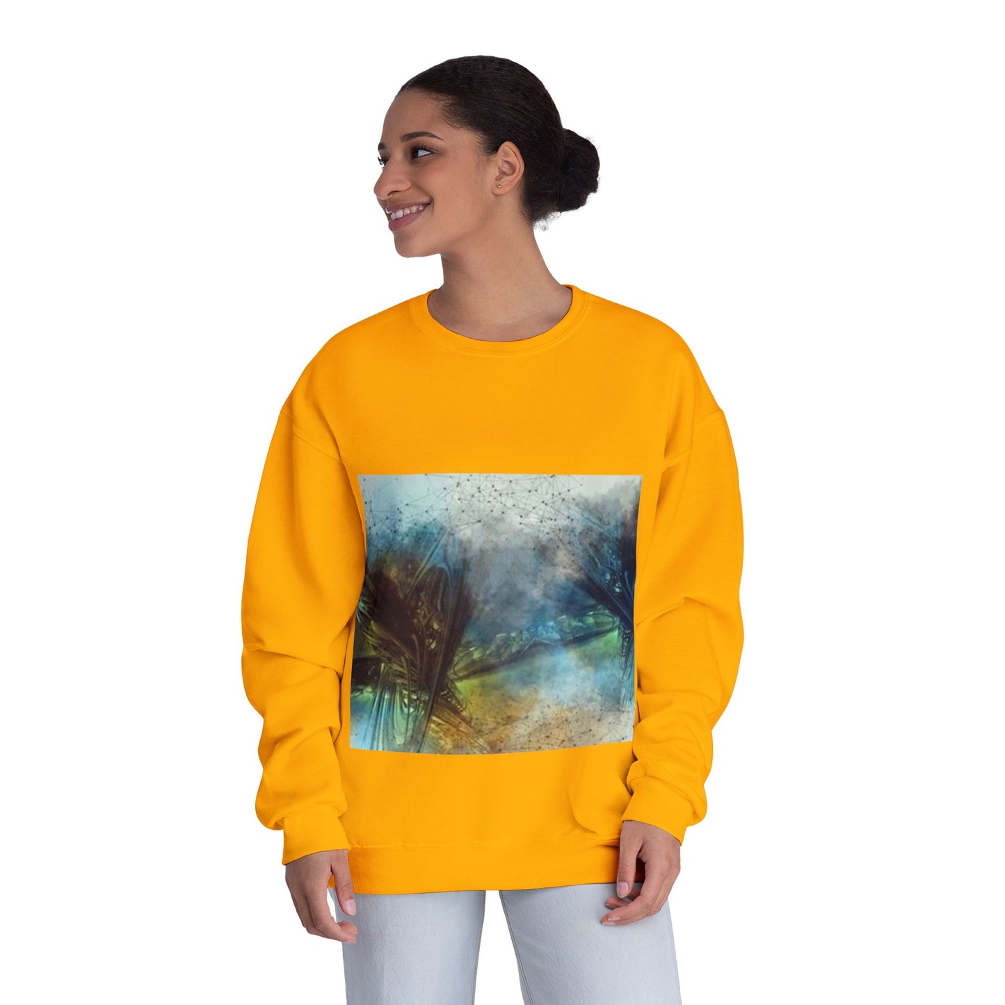 Tranquil Abstract Unisex Crewneck Sweatshirt - Cozy & Artistic