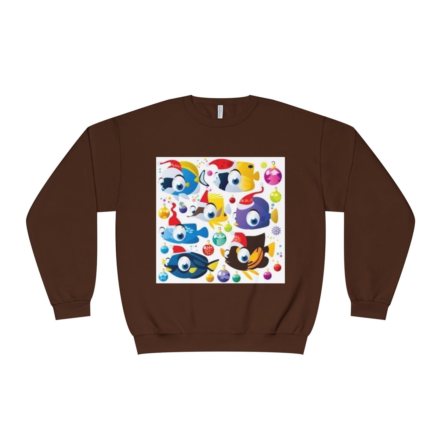 Whimsical Colorful Crewneck Sweatshirt – Fun Cartoon Design