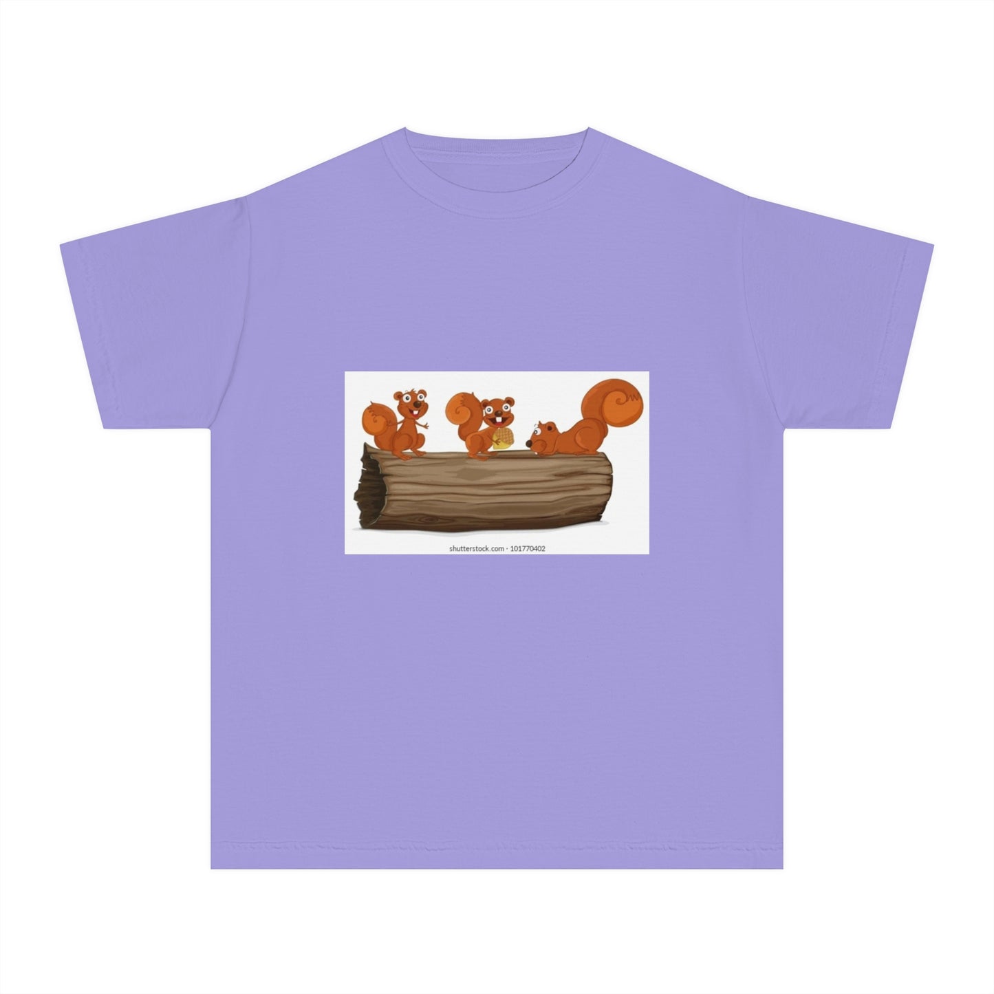 Playful Squirrel Youth Tee - Fun Animal Graphic T-Shirt for Kids