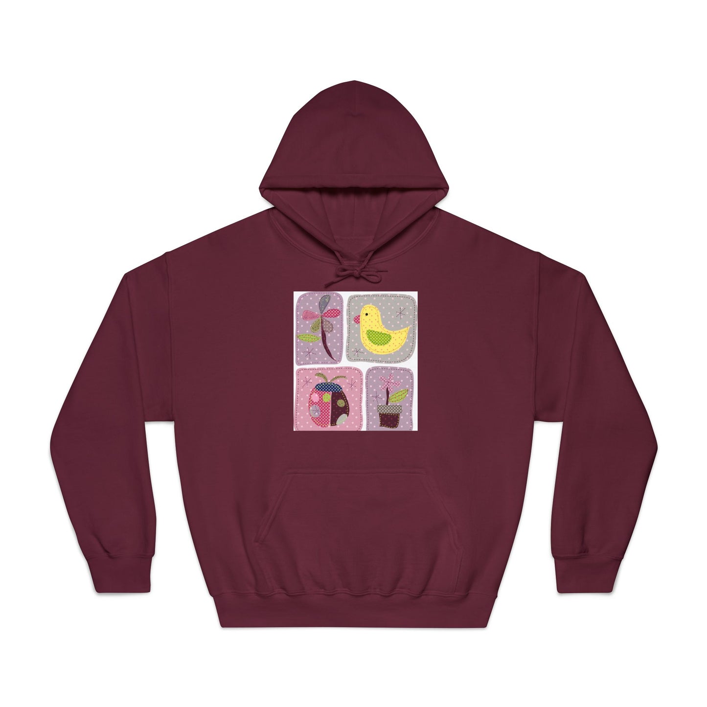 Cozy Unisex Hooded Sweatshirt with Floral Design - Perfect for Spring Celebrations