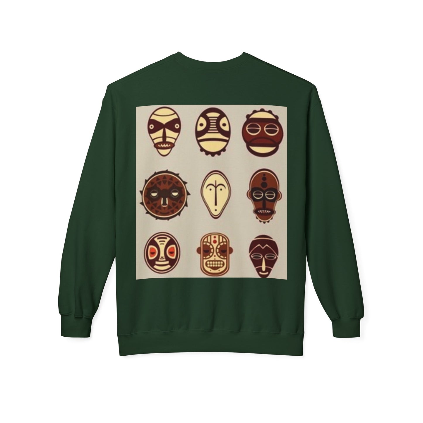 Artistic Horse Illustration Fleece Crewneck Sweatshirt - Unisex