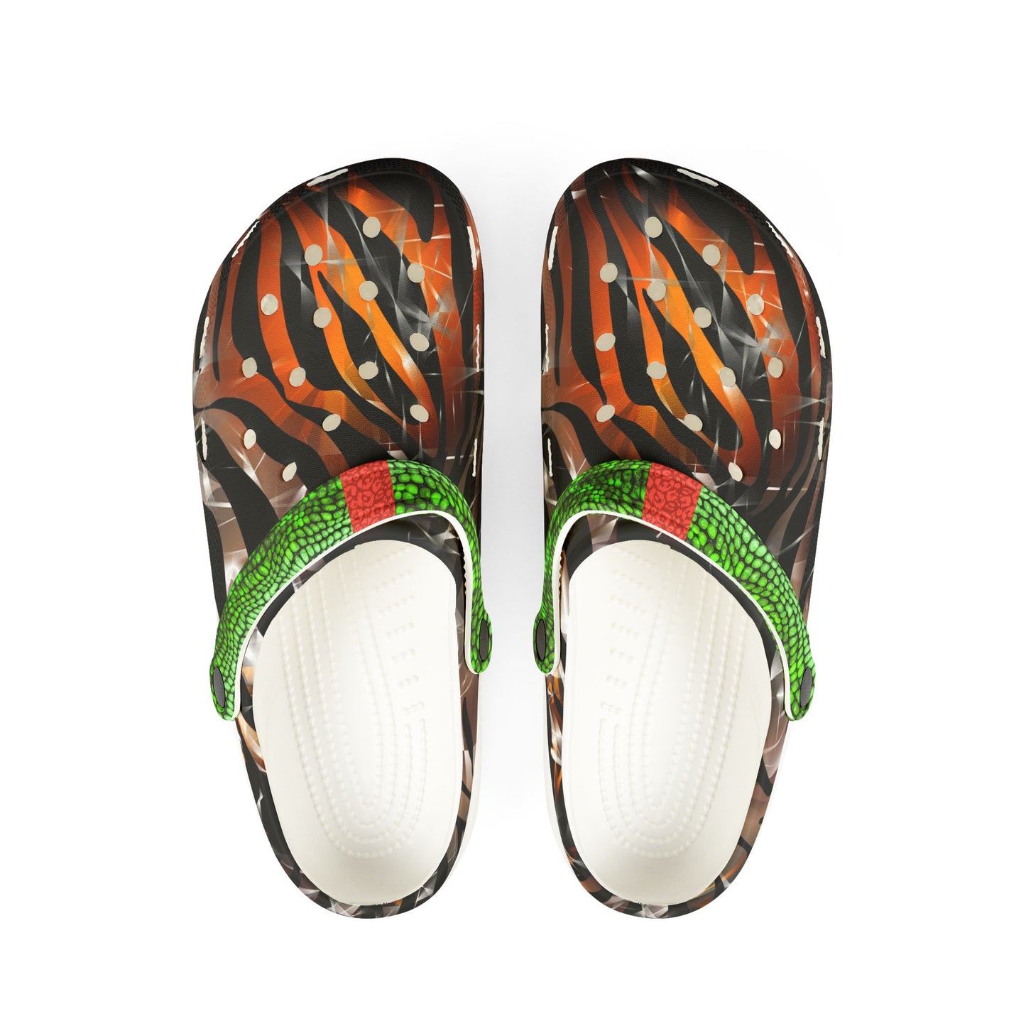 Stylish EVA Foam Rubber Clogs - Trendy Animal Print Slip-Ons for Casual & Outdoor Use