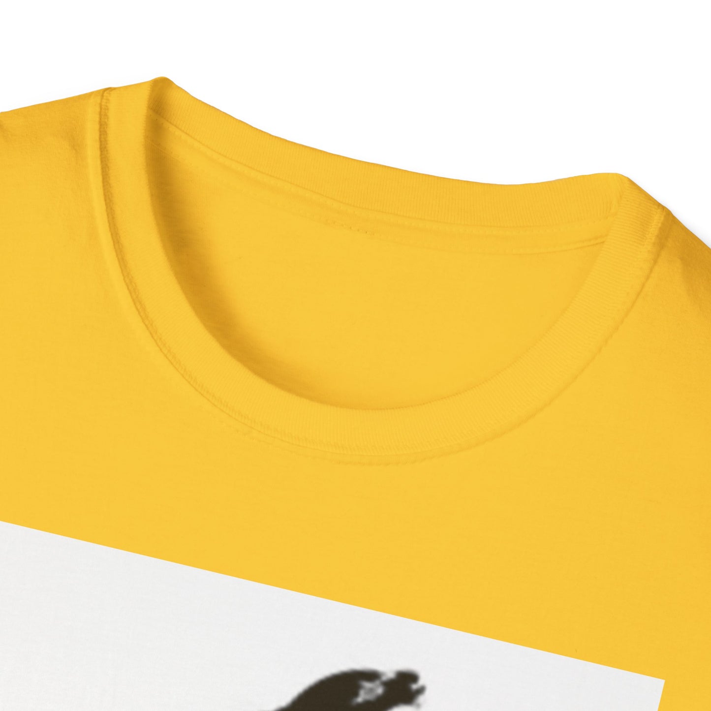Unisex Softstyle T-Shirt - Black Bird Design for Nature Lovers