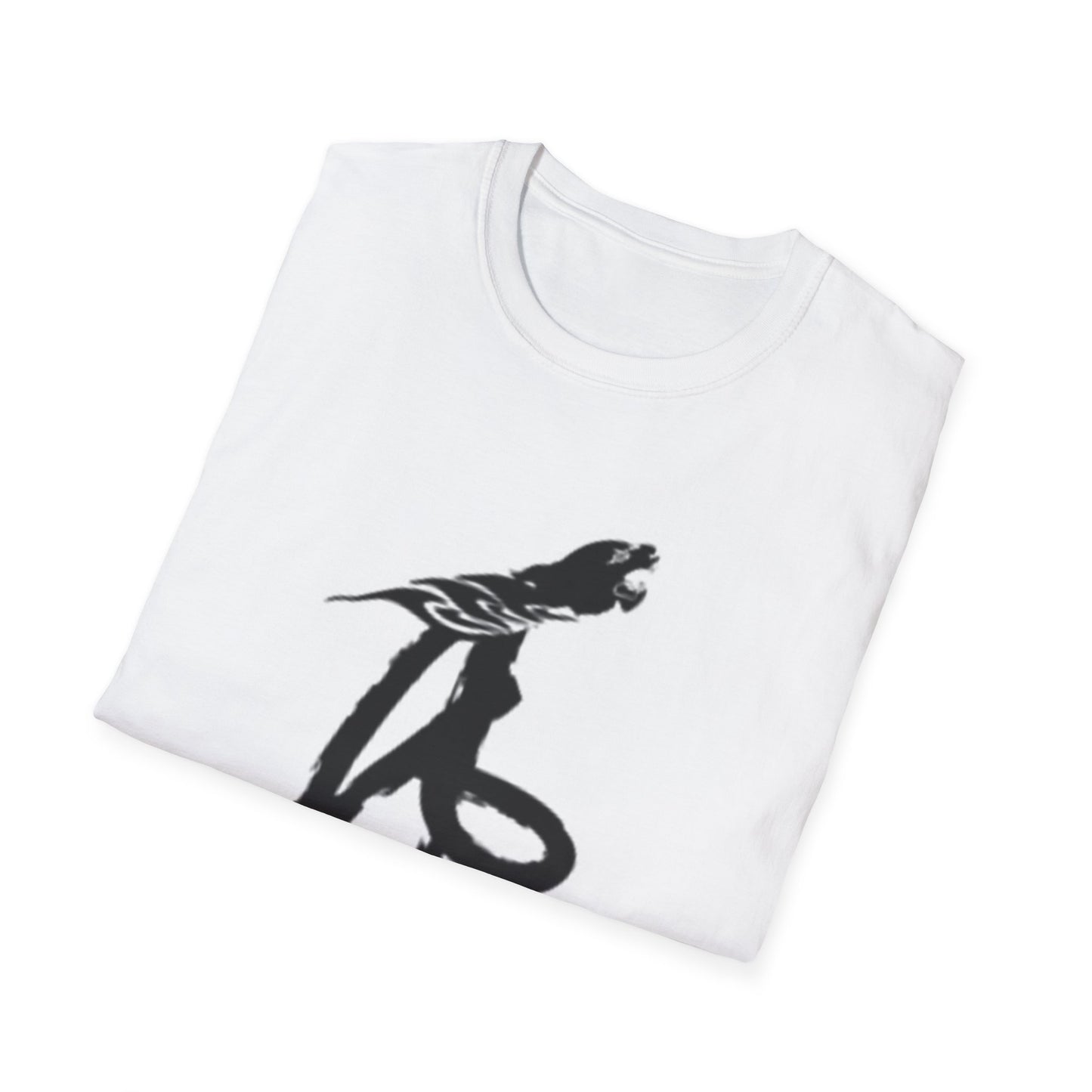 Unisex Softstyle T-Shirt - Black Bird Design for Nature Lovers