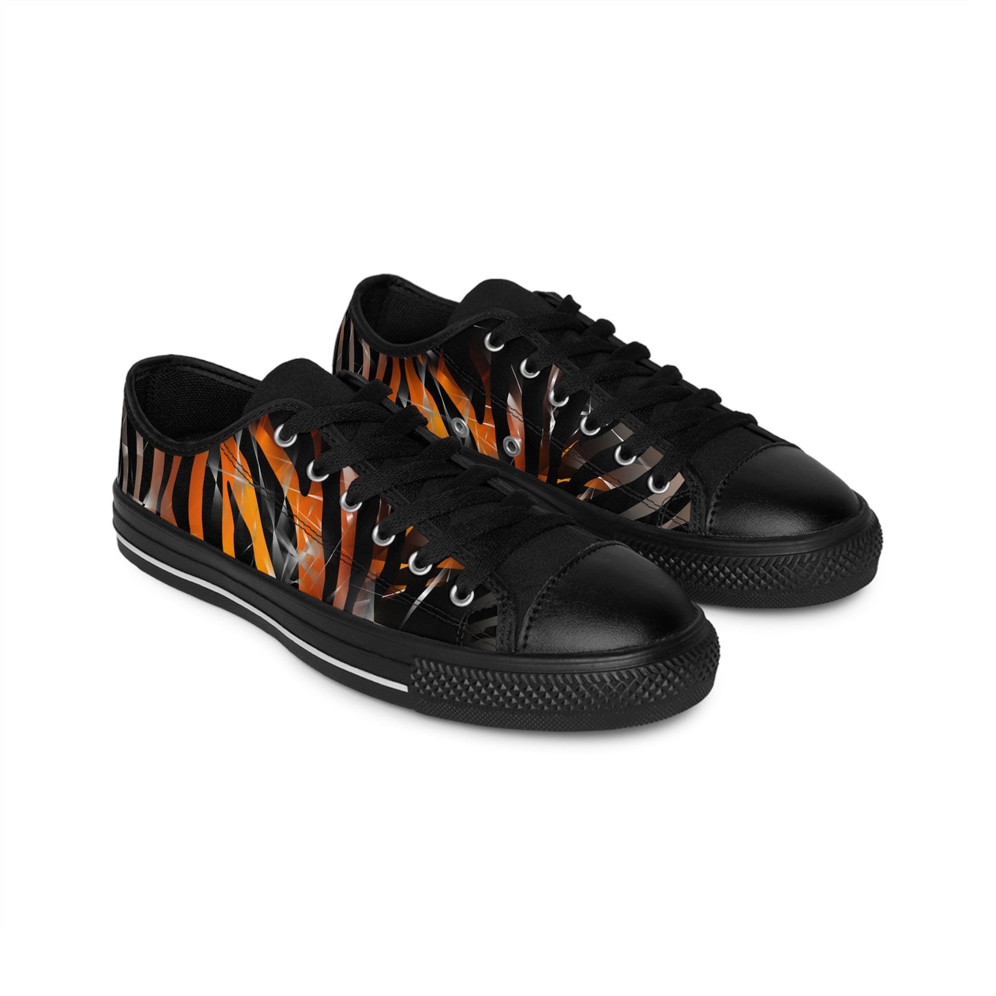 Stylish Men's Sneakers with Bold Tiger Stripes Design