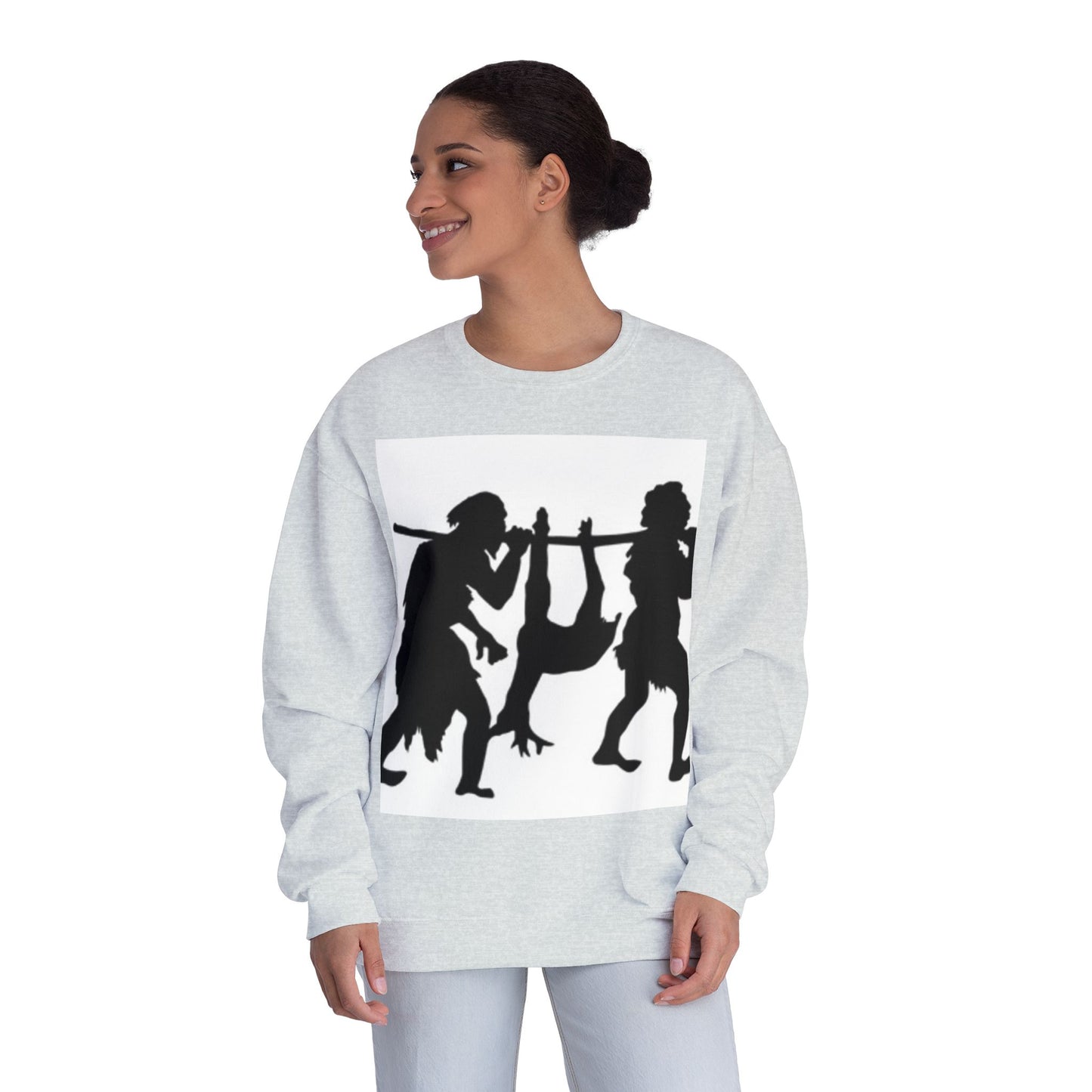 Caveman Humor Unisex Crewneck Sweatshirt - Fun Graphic Design