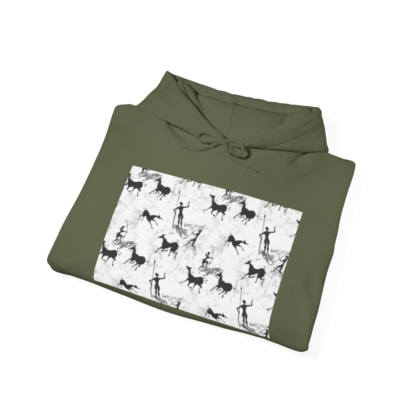 Unisex Heavy Blend Hooded Sweatshirt - Equestrian-Inspired Design