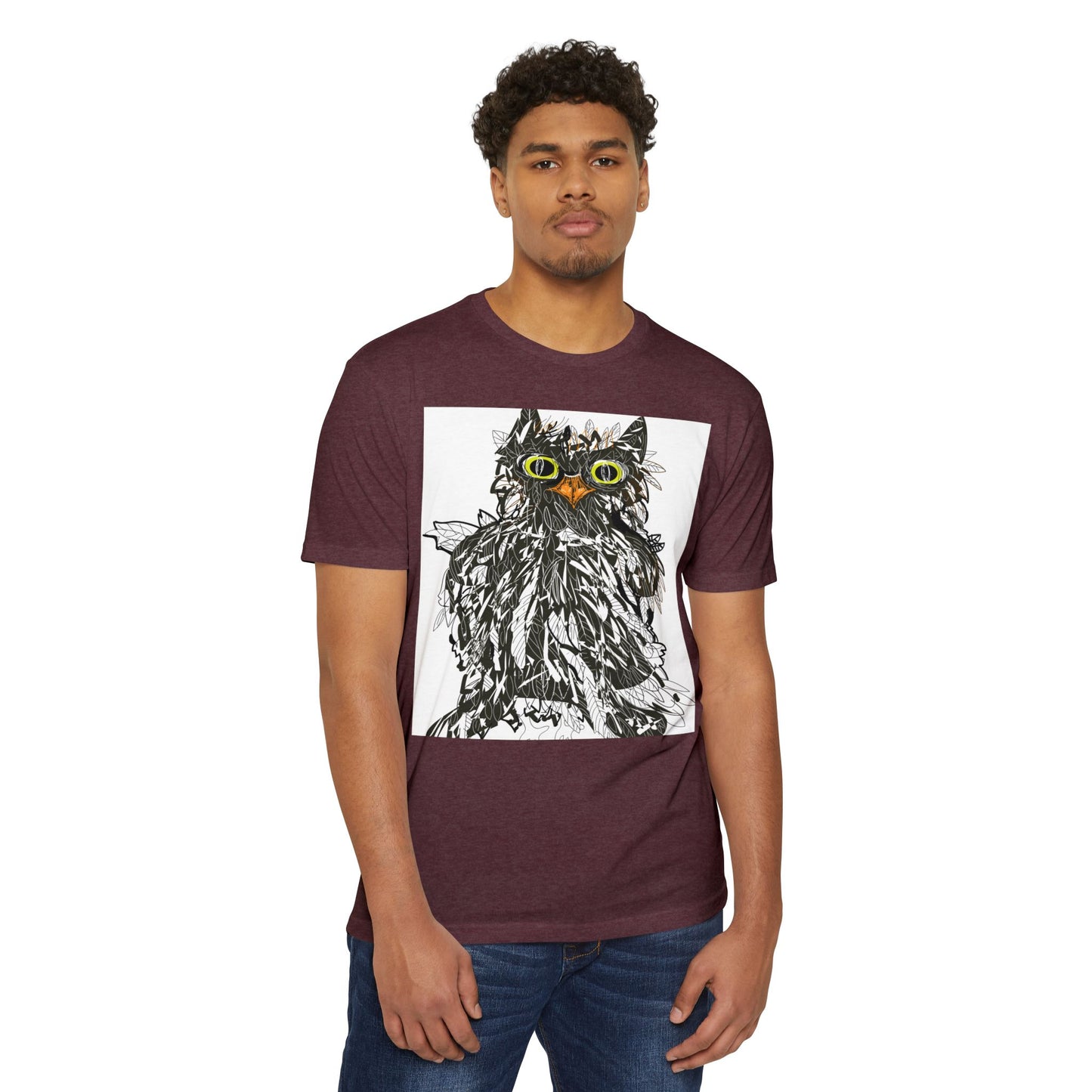 Whimsical Cat Graphic Unisex T-Shirt - Fun & Artsy Apparel