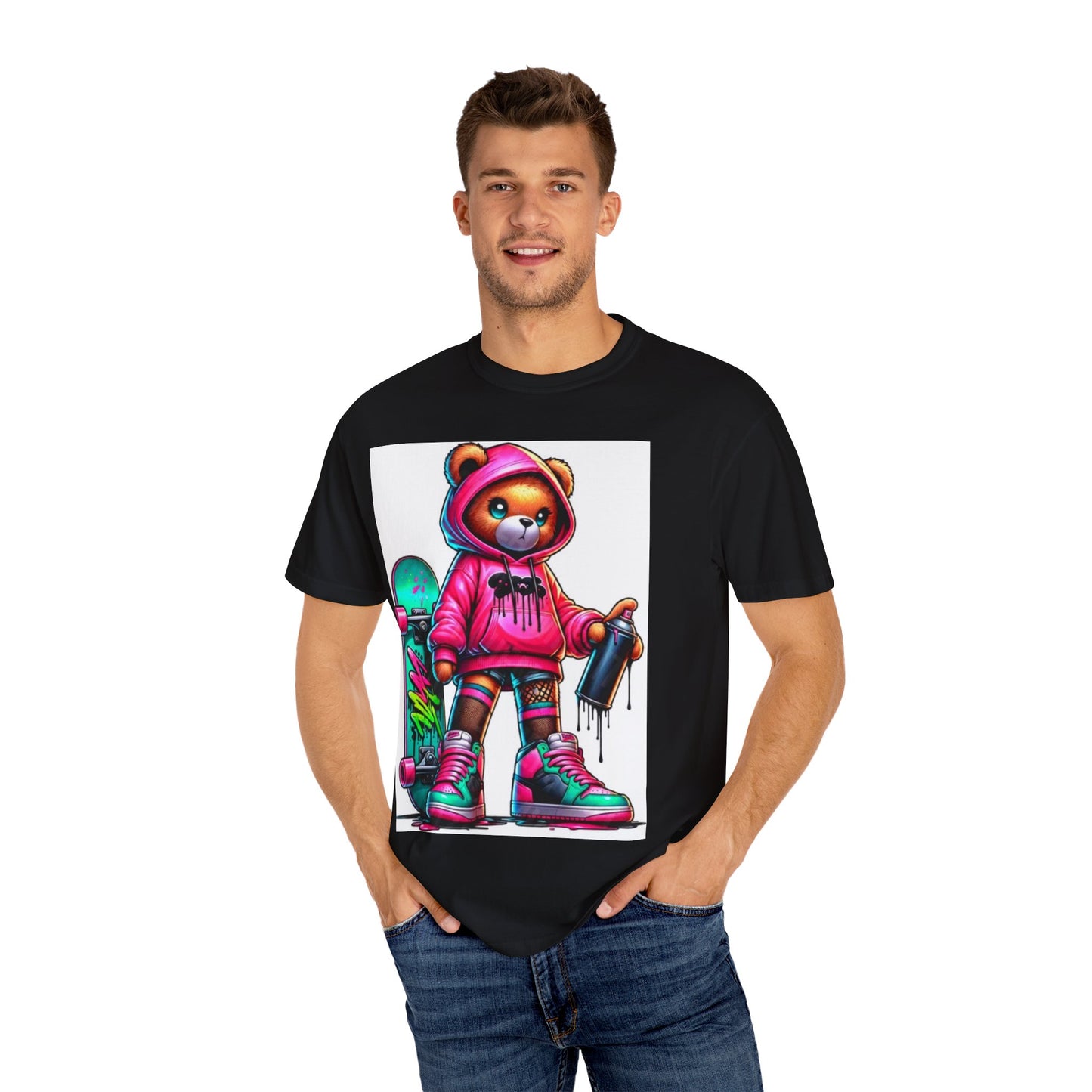 Graffiti Bear Unisex T-Shirt - Cool Streetwear Design for Skateboard Lovers
