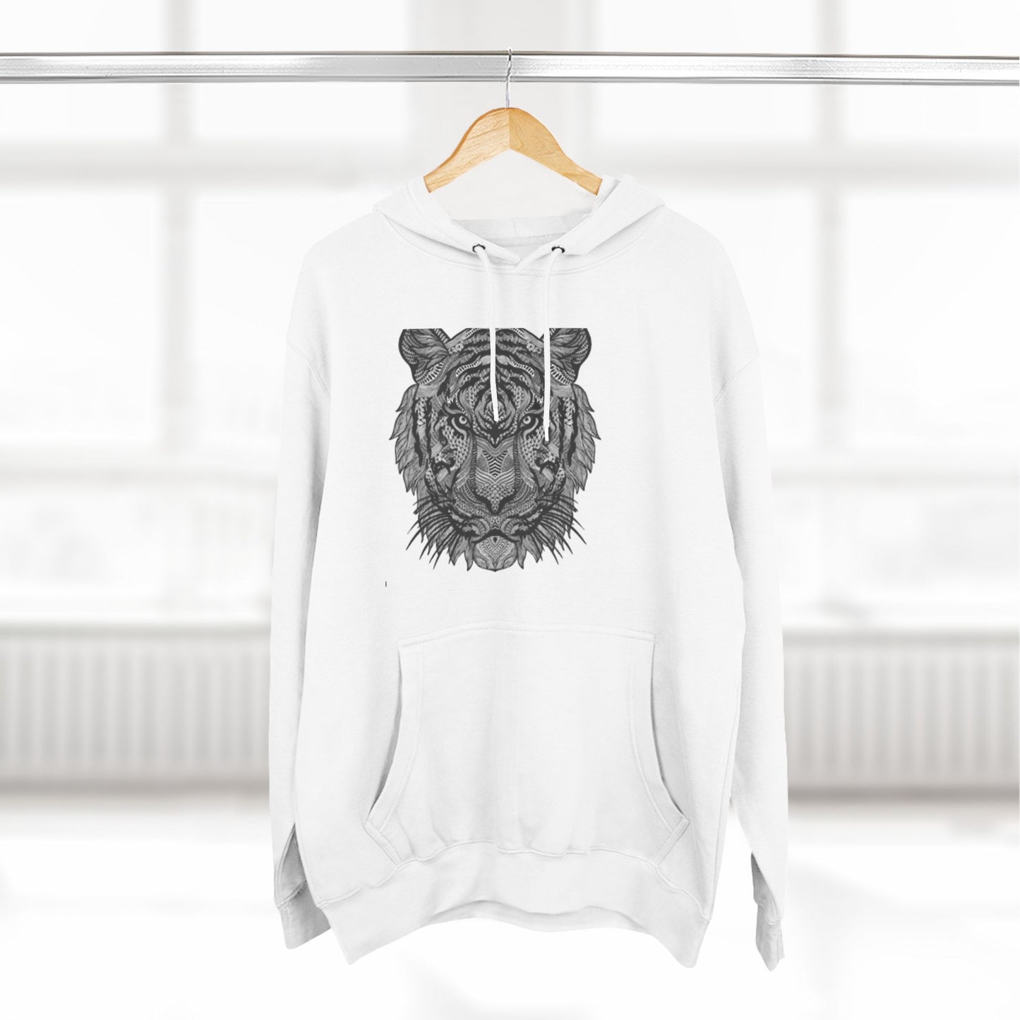 Majestic Tiger Hoodie - Cozy Three-Panel Fleece for Wildlife Lovers