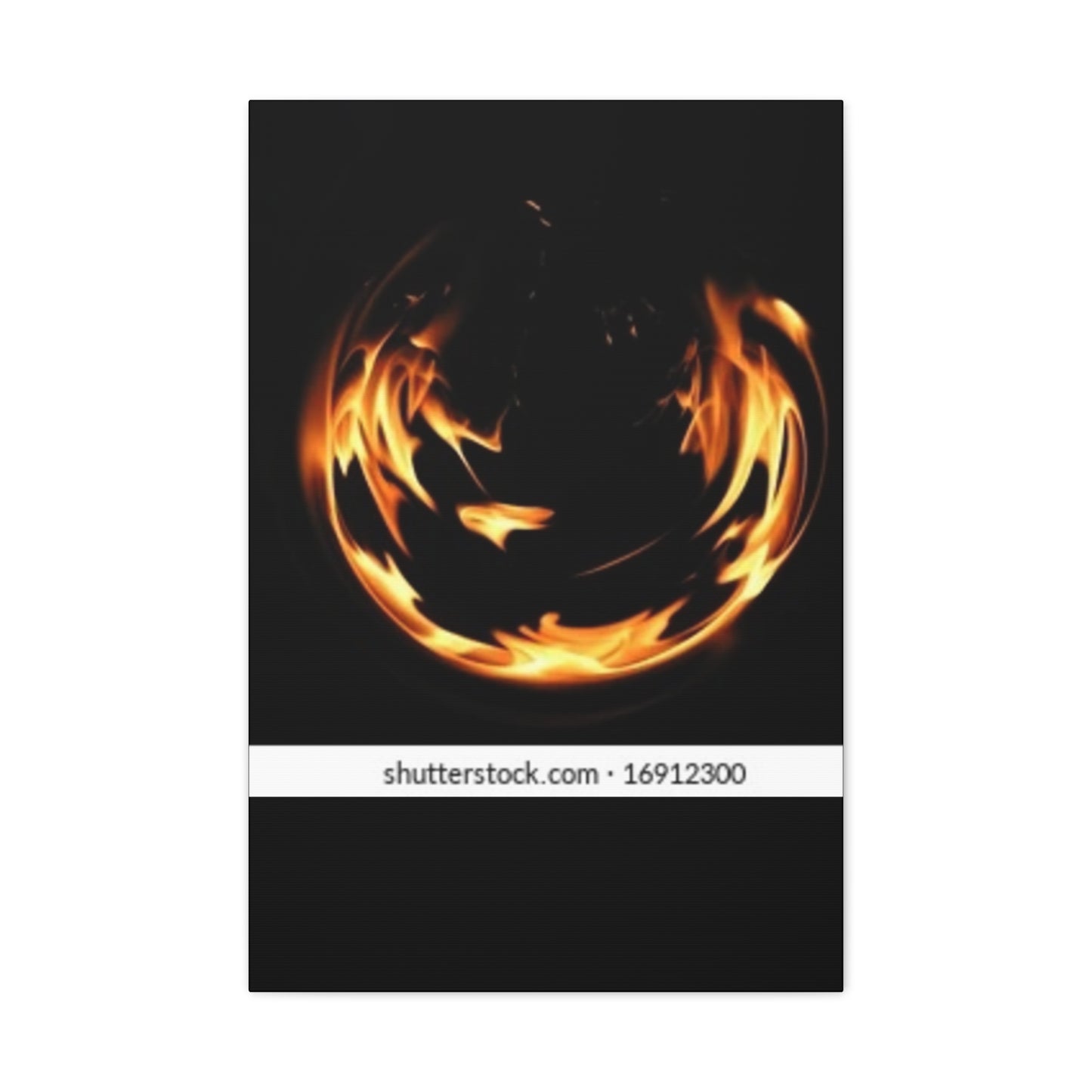 Fire Swirl Matte Canvas Art - Stretched 1.25" Gallery Wrap