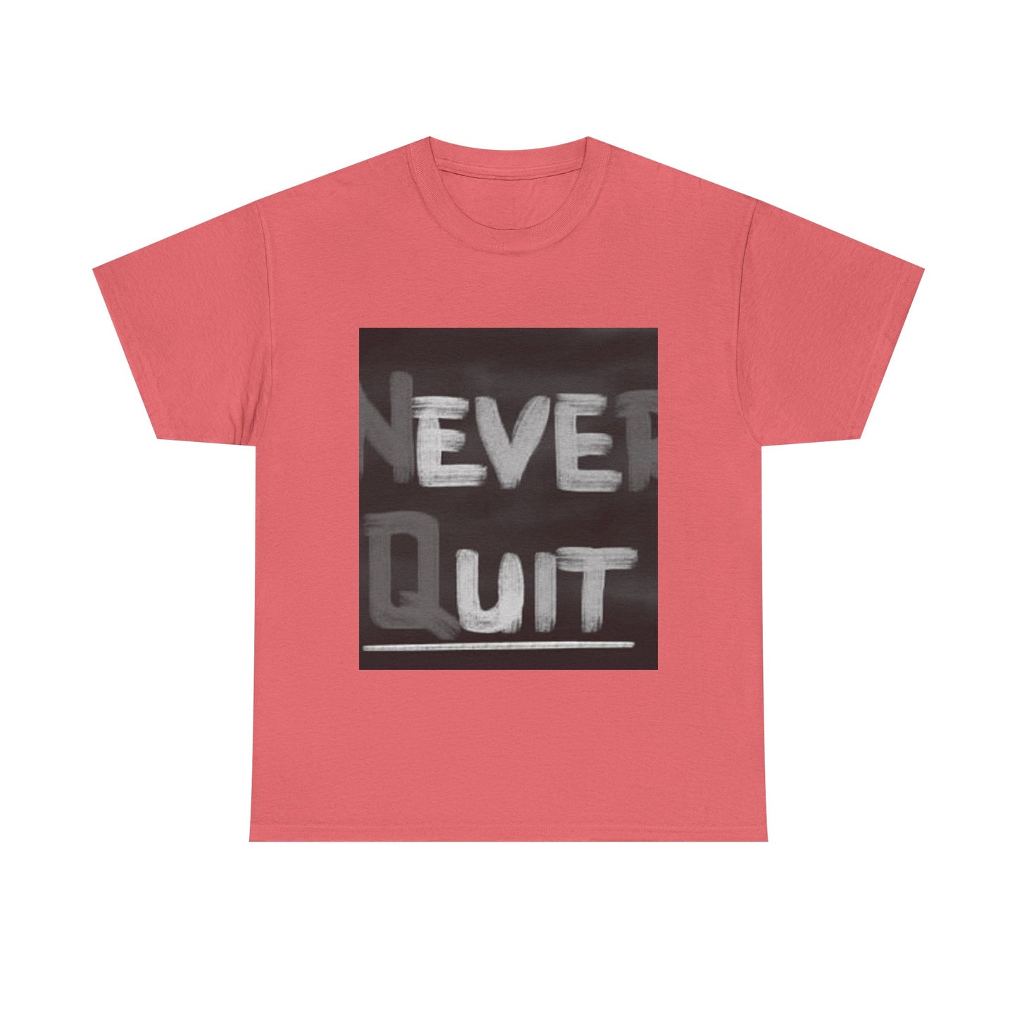 Motivational Unisex Heavy Cotton Tee - "Never Quit" Inspirational Shirt