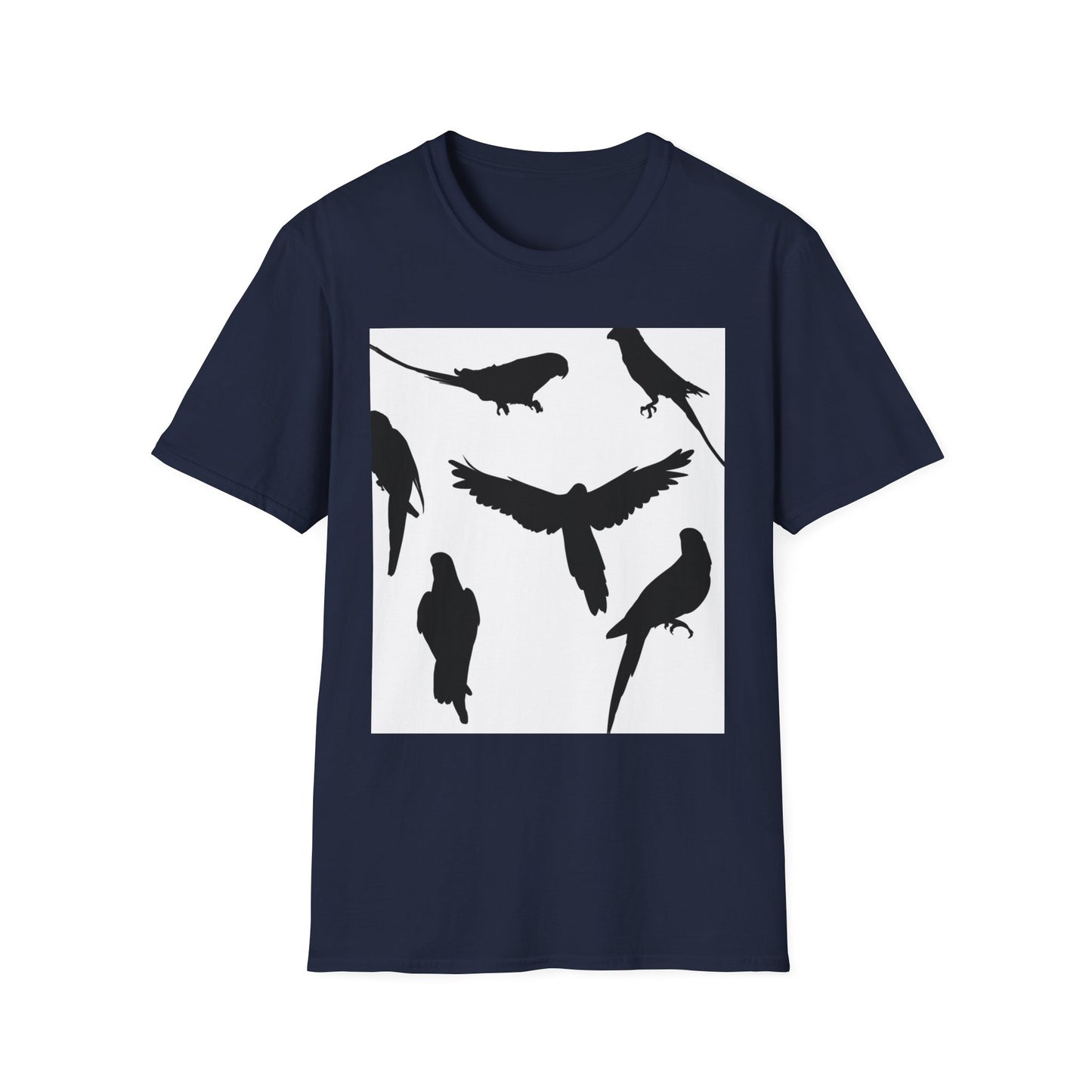 Minimalist Bird Silhouette Unisex Softstyle T-Shirt