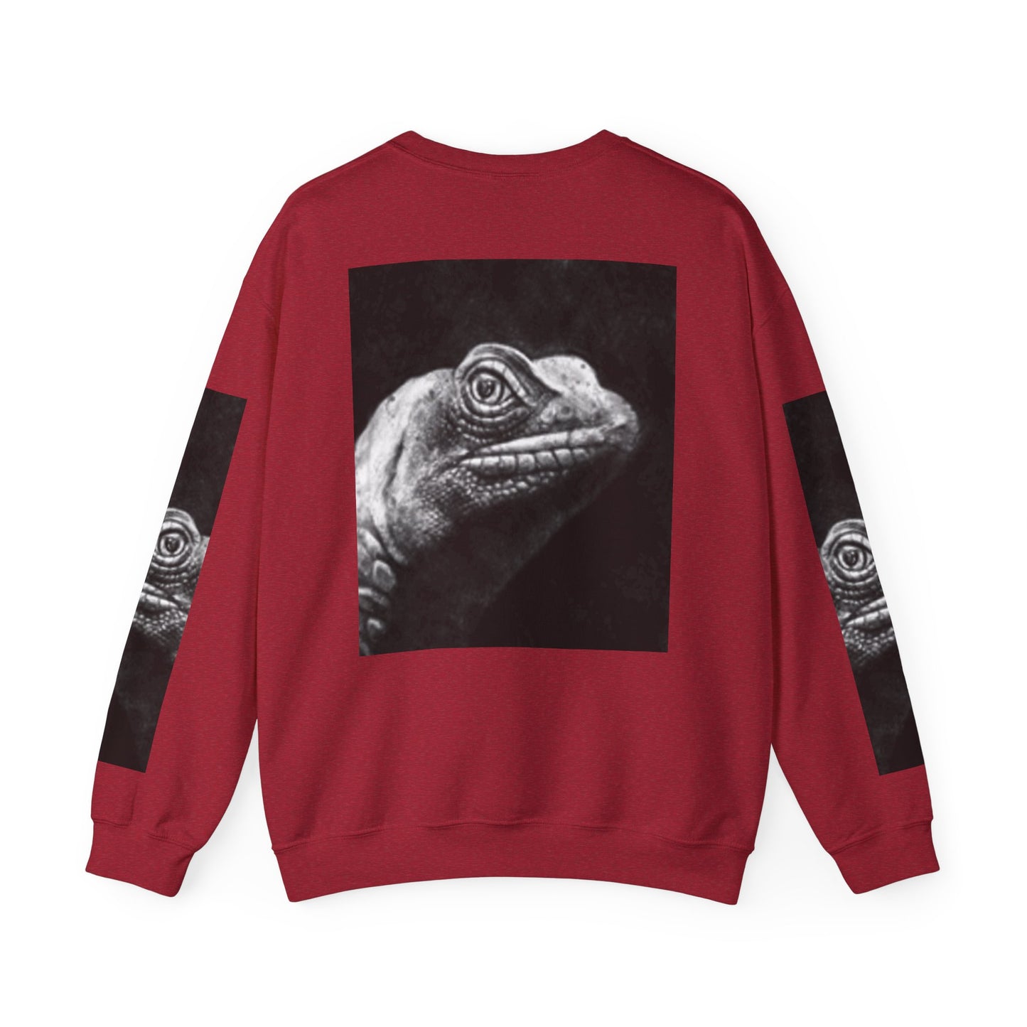 Unique Unisex Crewneck Sweatshirt with Bold Lizard Design
