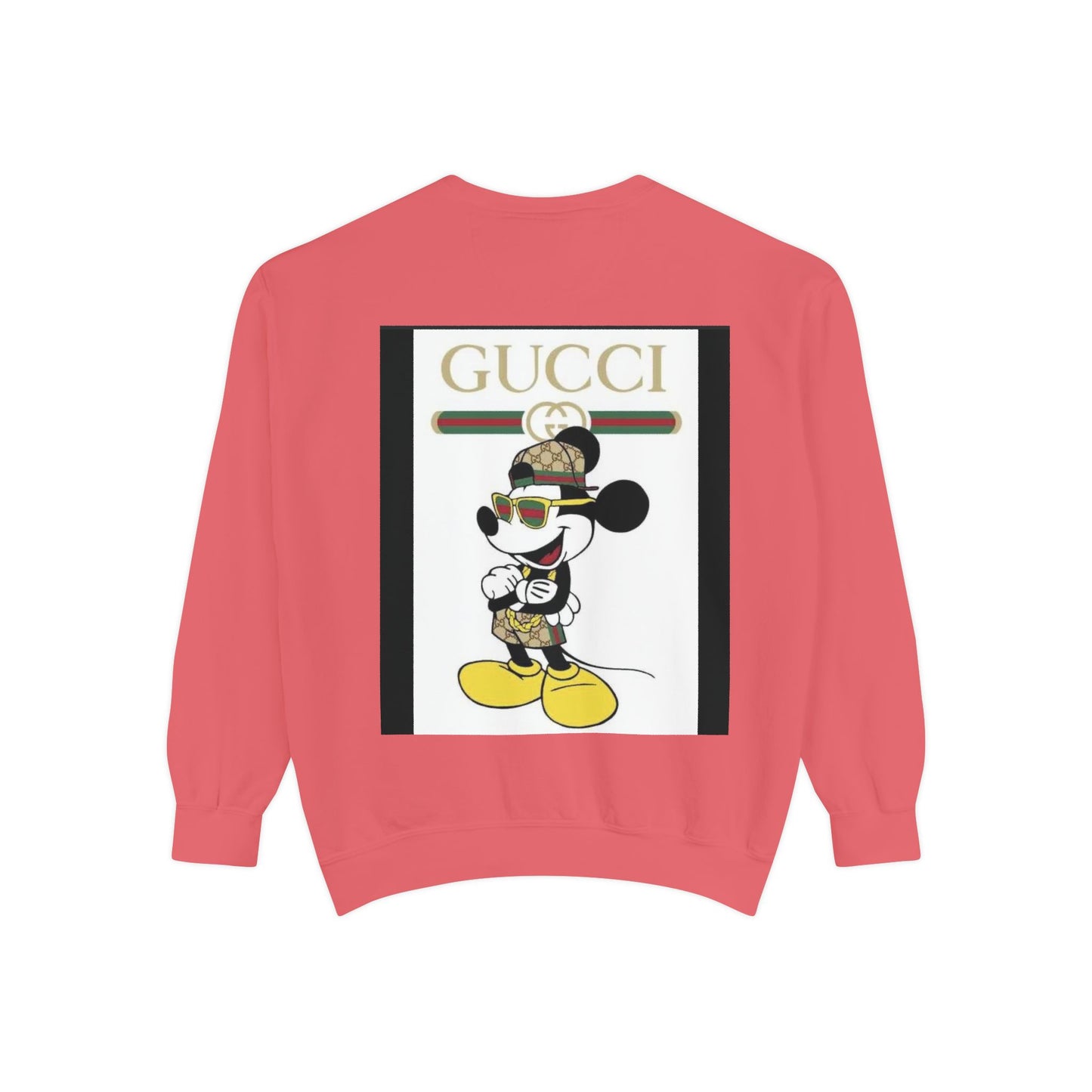 Mickey Mouse Gucci Streetwear Sweatshirt - Unisex Garment-Dyed