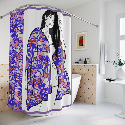 Bohemian Floral Shower Curtain - Vibrant & Artistic Bathroom Decor