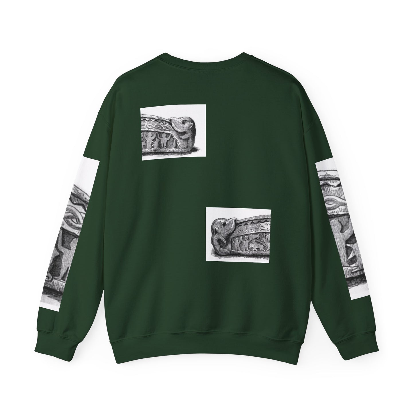 Artistic Unisex Heavy Blend™ Crewneck Sweatshirt - Vintage-Inspired Graphic Design
